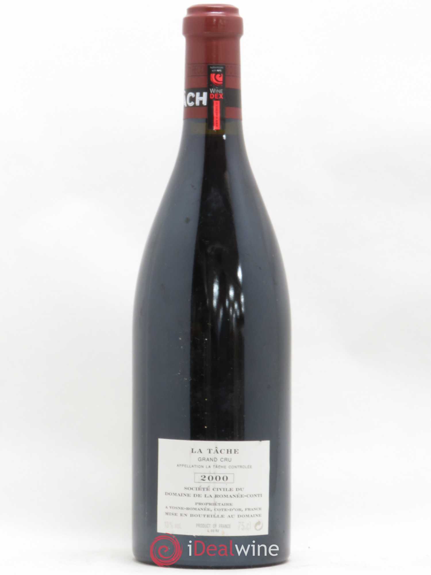 La Tâche Grand Cru Domaine de la Romanée-Conti 2000 - Lot de 1 bouteille - 1