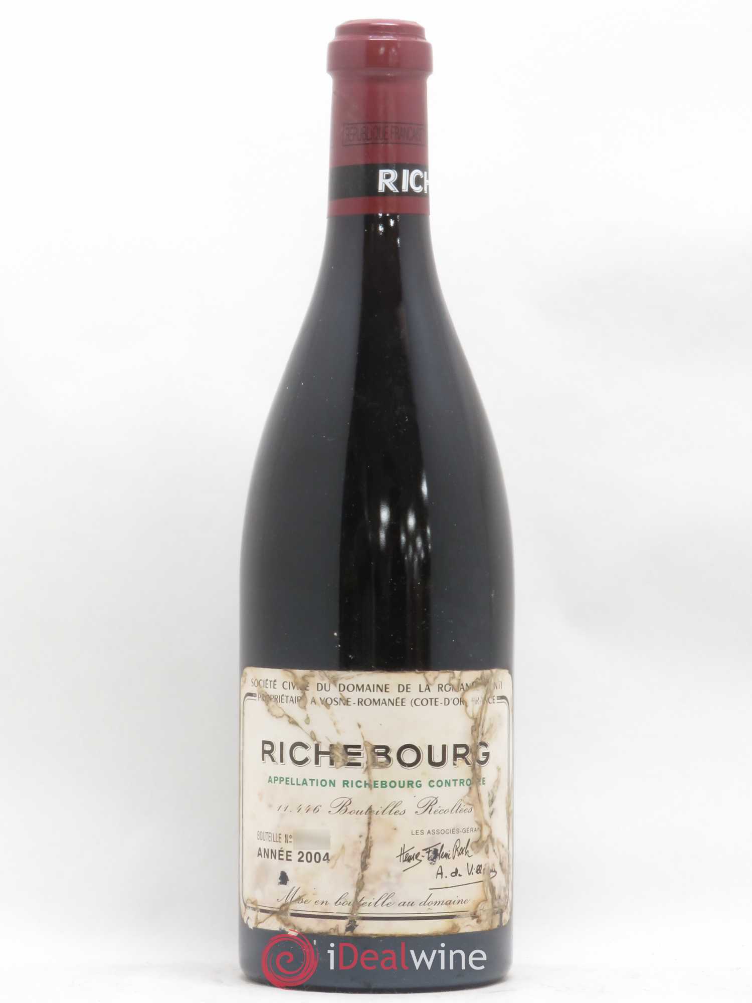 Richebourg Grand Cru Domaine de la Romanée-Conti 2004 - Lot de 1 bouteille - 0