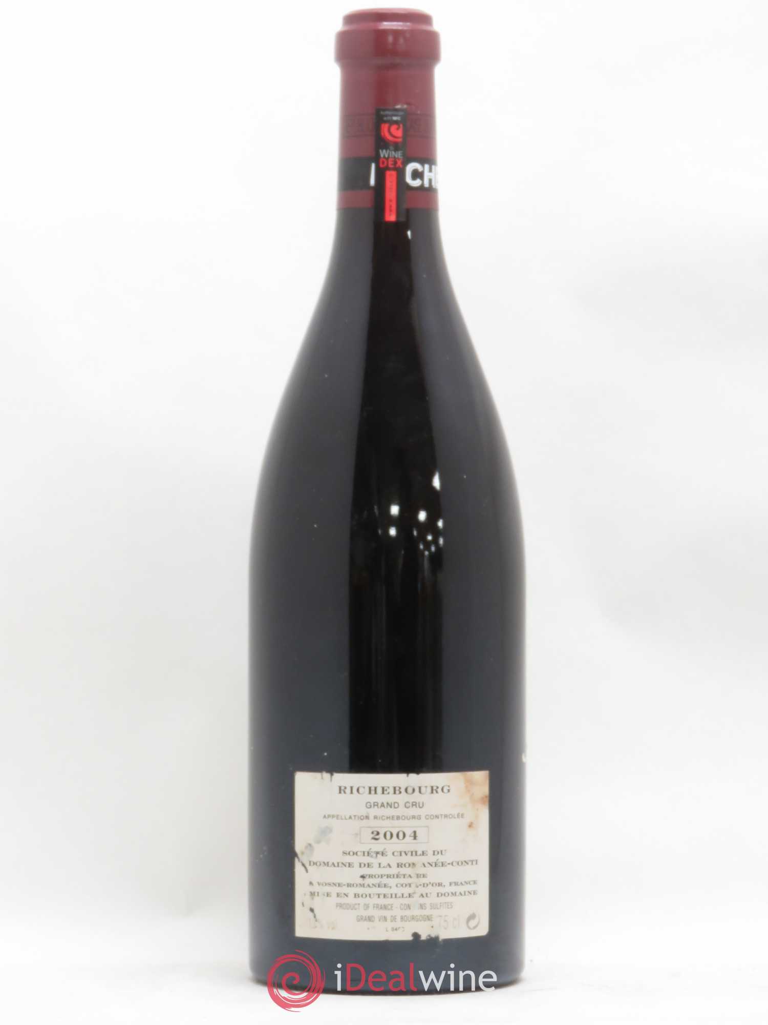 Richebourg Grand Cru Domaine de la Romanée-Conti 2004 - Lot de 1 bouteille - 1