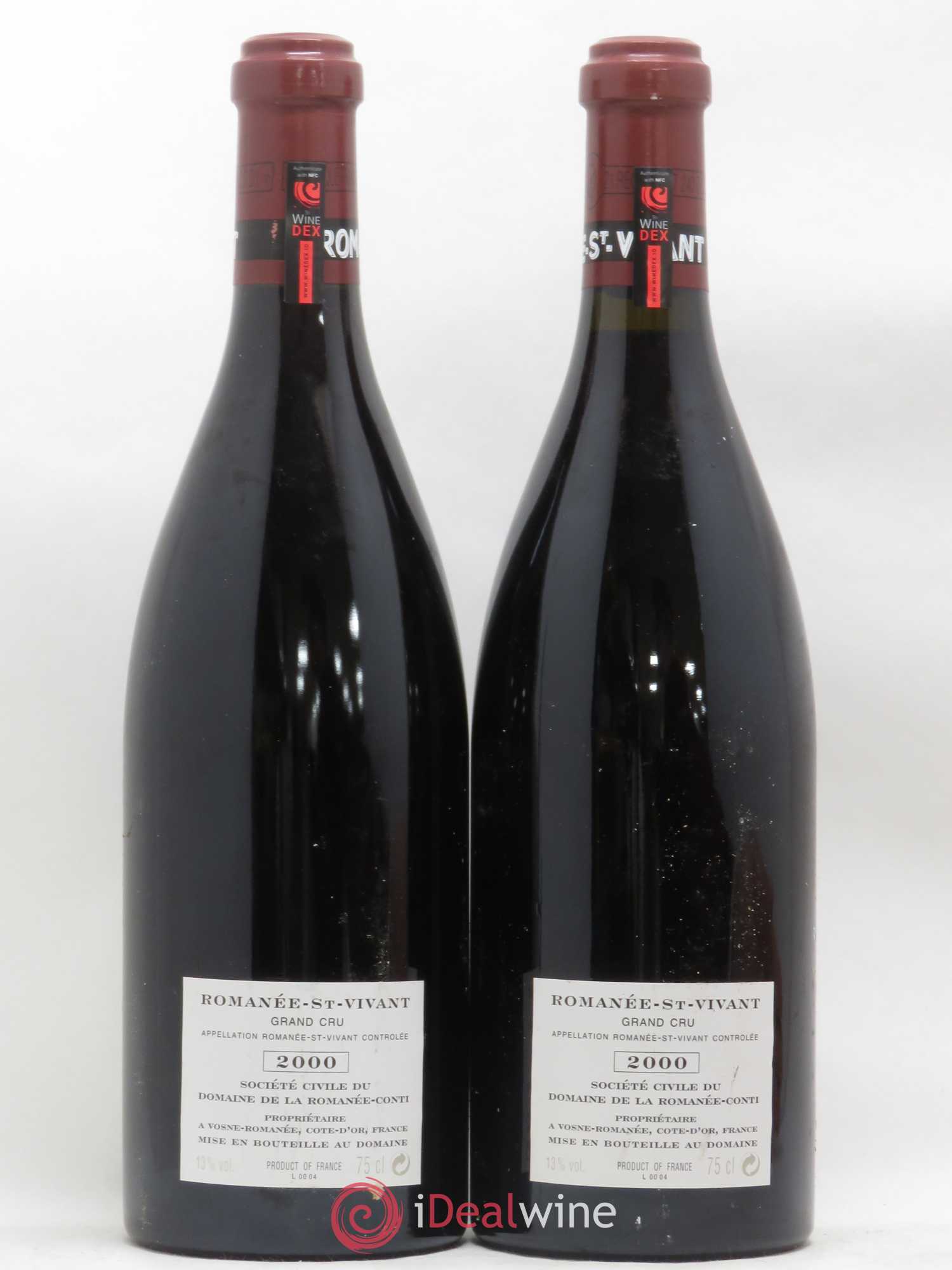 Romanée-Saint-Vivant Grand Cru Domaine de la Romanée-Conti 2000 - Lot de 2 bouteilles - 1