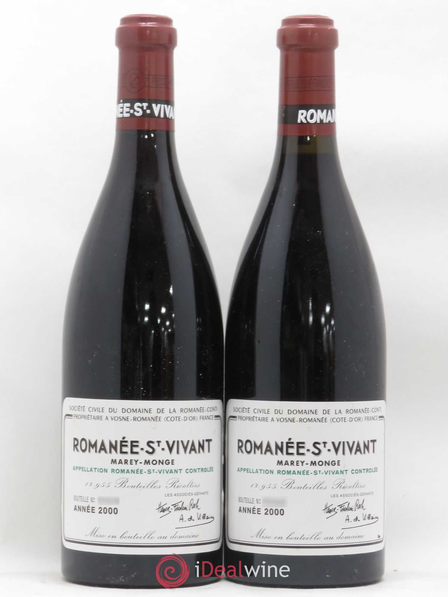 Romanée-Saint-Vivant Grand Cru Domaine de la Romanée-Conti 2000 - Lot de 2 bouteilles - 0