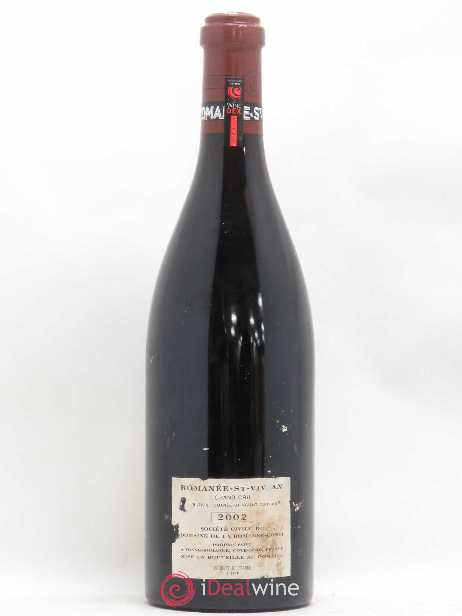Romanée-Saint-Vivant Grand Cru Domaine de la Romanée-Conti 2002 - Lot de 1 bouteille - 1