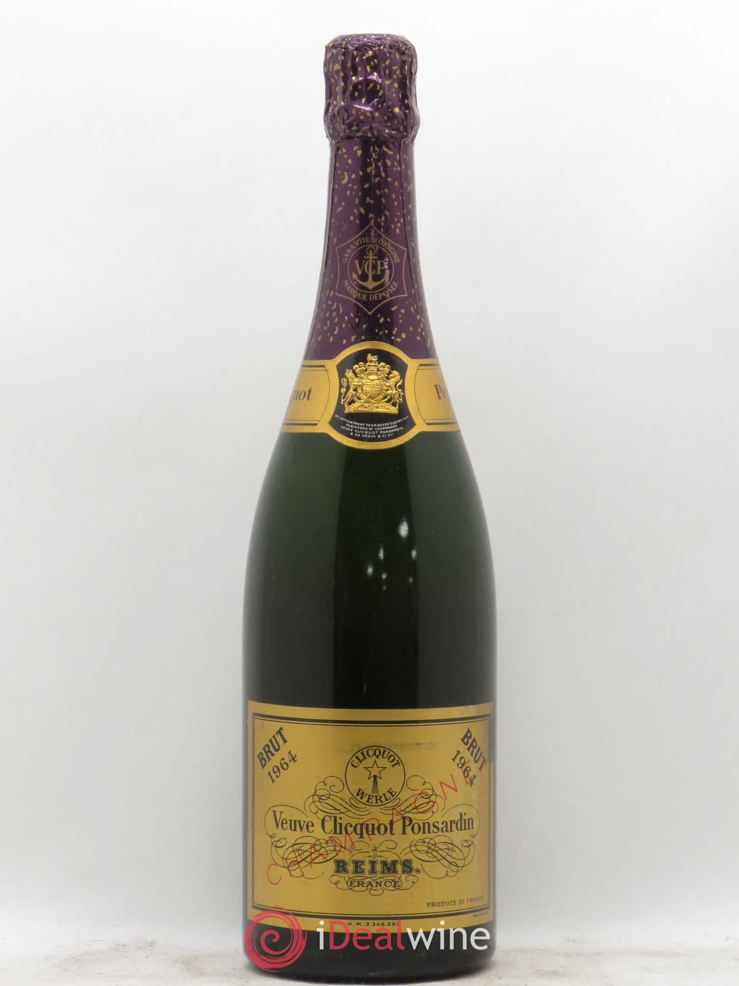 Brut Réserve Veuve Clicquot 1964 - Lot de 1 bouteille - 0