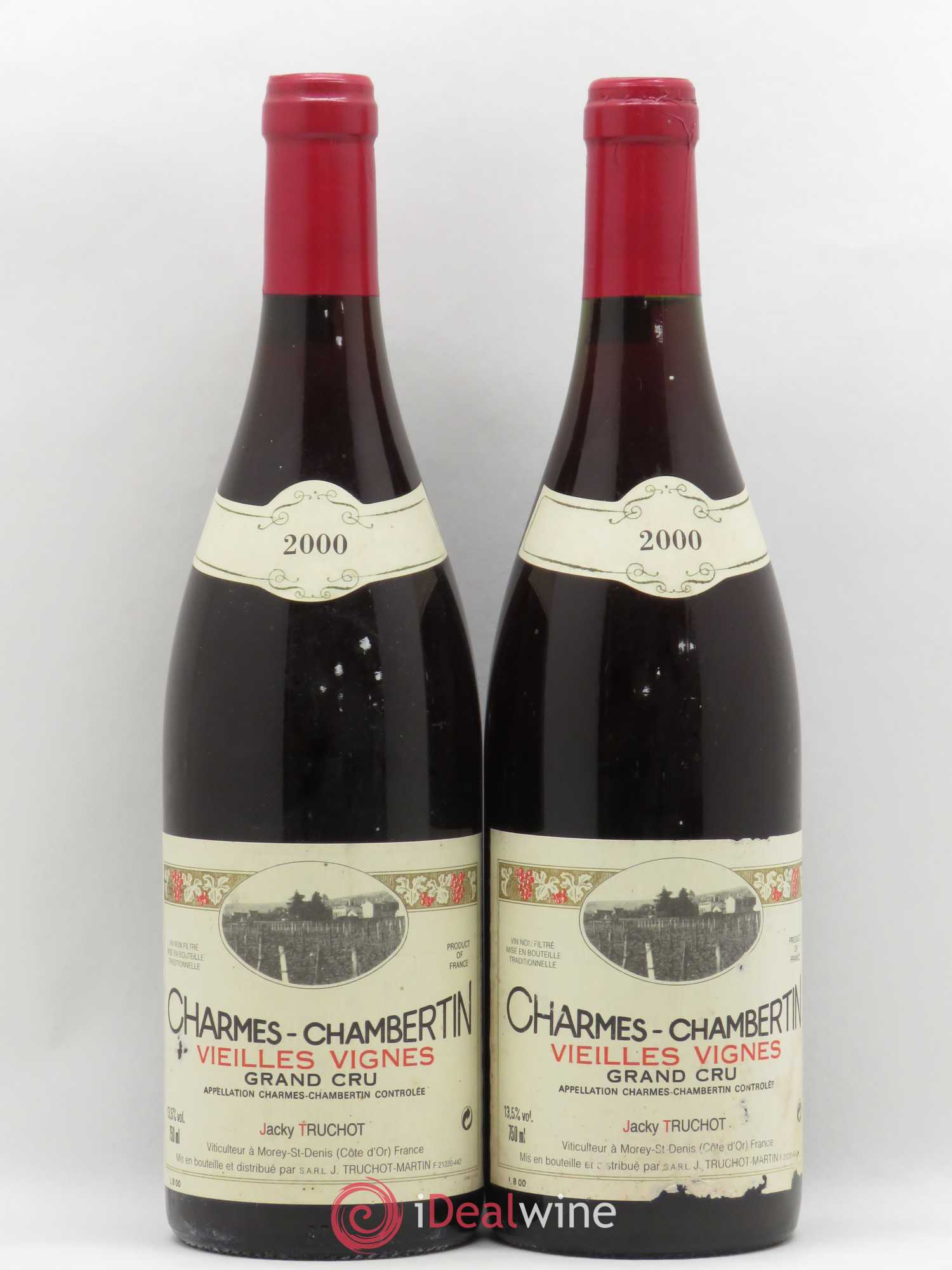 Charmes-Chambertin Grand Cru Vieilles Vignes Jacky Truchot 2000 - Lot de 2 bouteilles - 0
