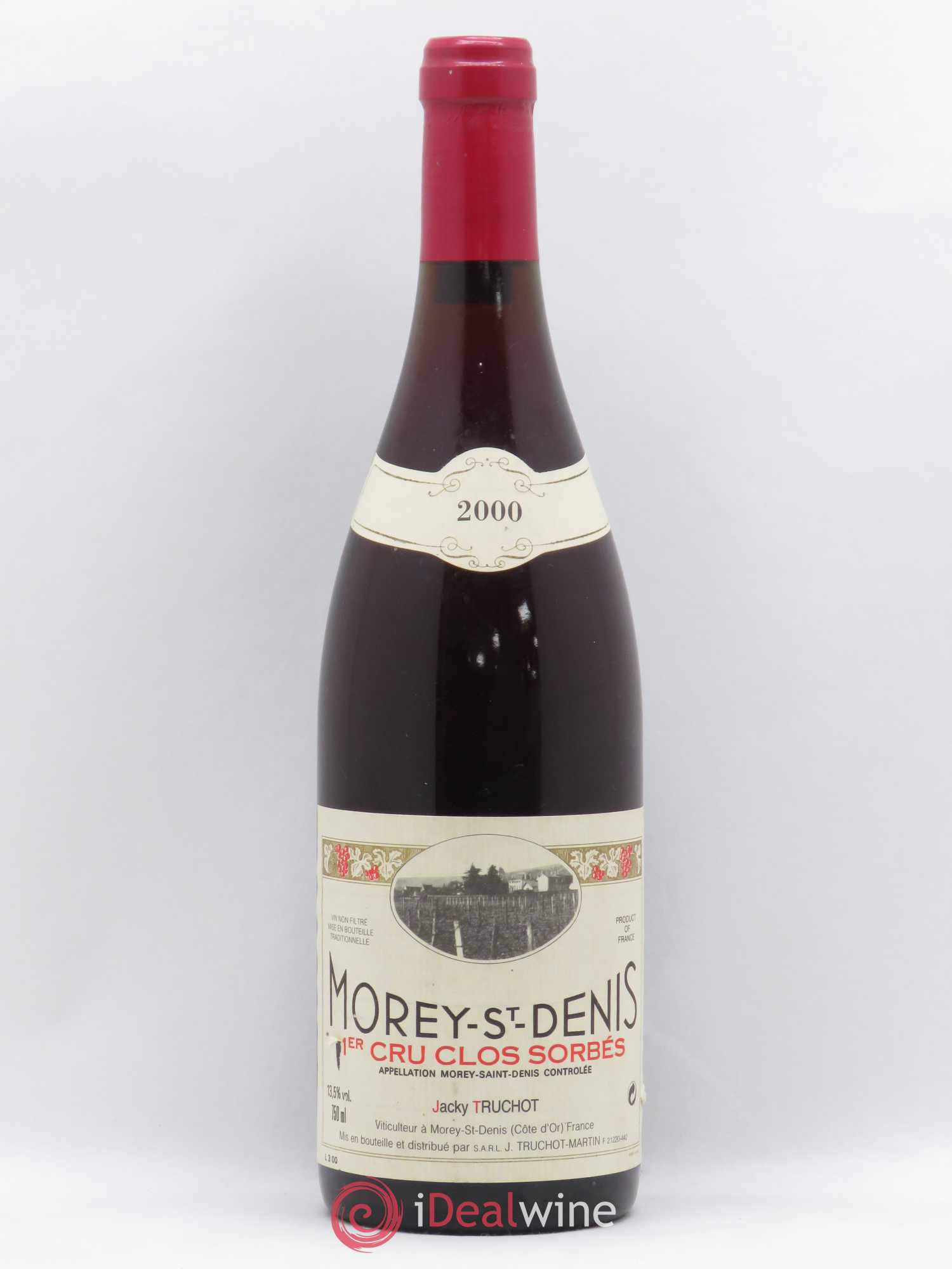 Morey-Saint-Denis 1er Cru Clos Sorbés Jacky Truchot 2000 - Lot de 1 bouteille - 0