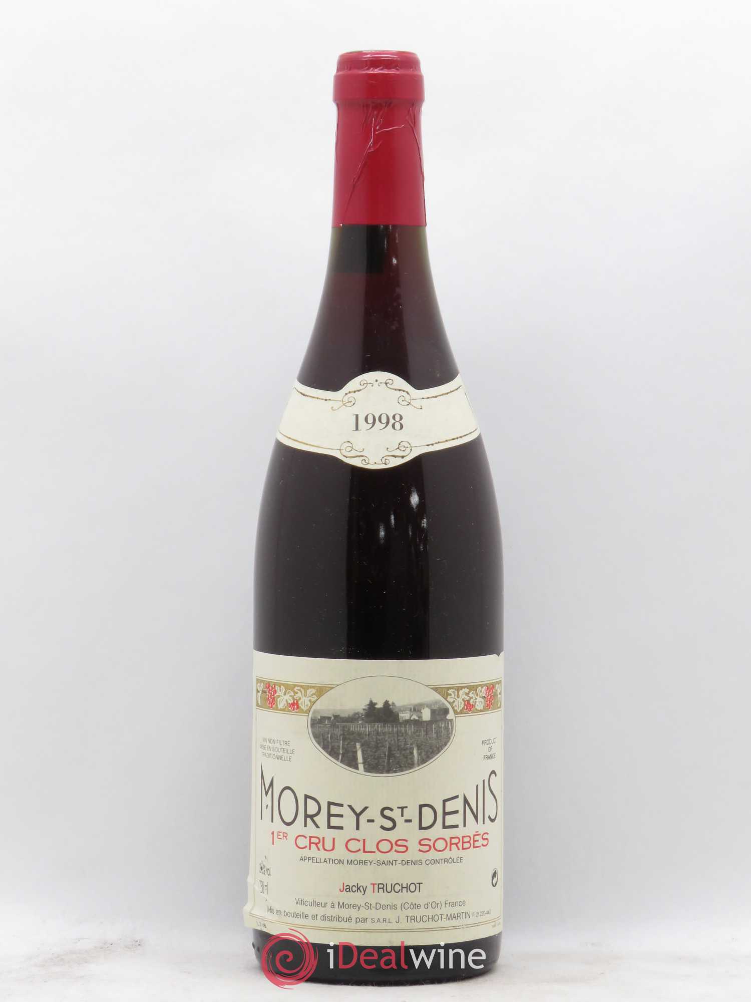 Morey-Saint-Denis 1er Cru Clos Sorbés Jacky Truchot 1998 - Lot de 1 bouteille - 0