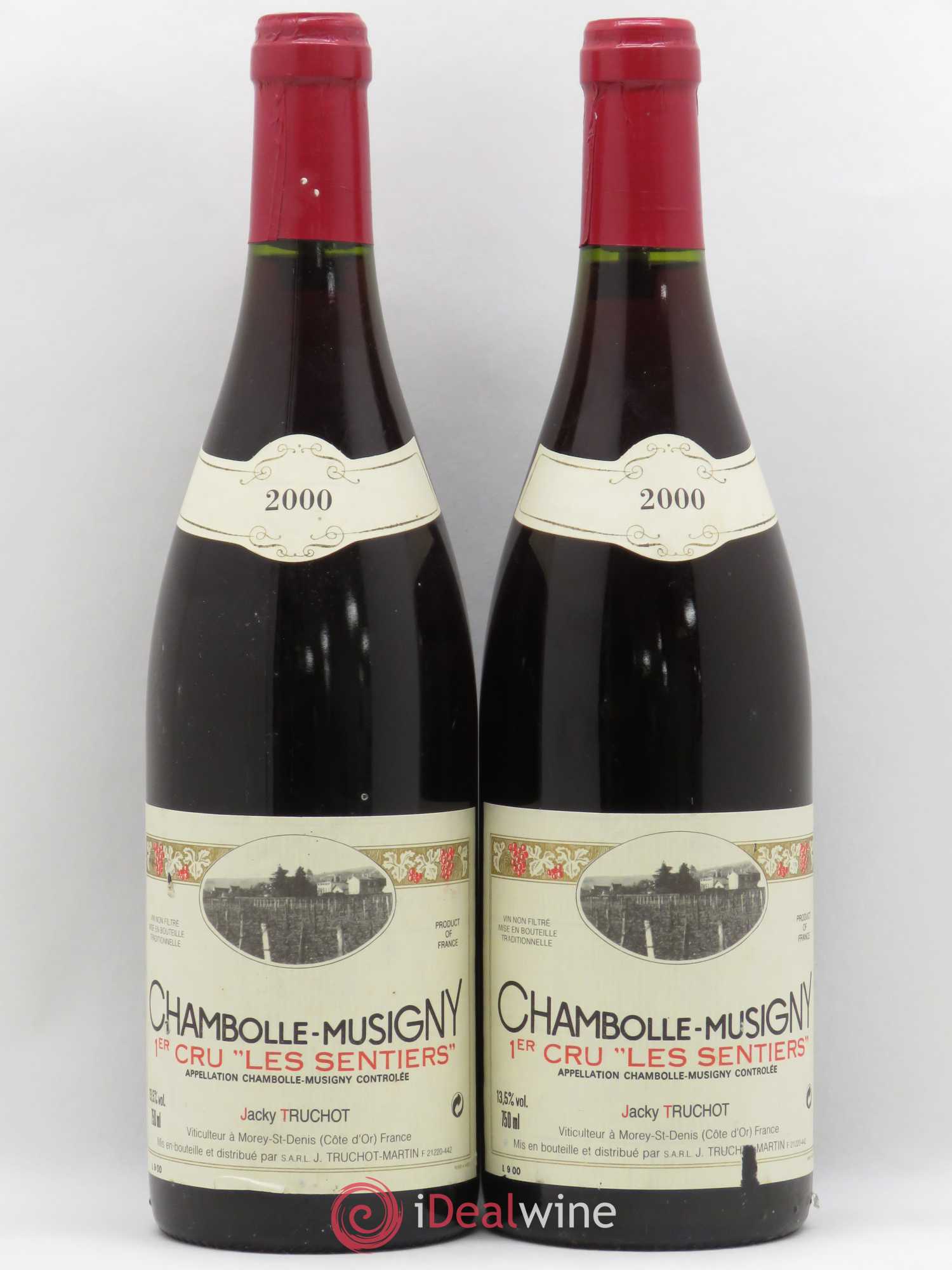 Chambolle-Musigny 1er Cru Les Sentiers Jacky Truchot 2000 - Lot de 2 bouteilles - 0