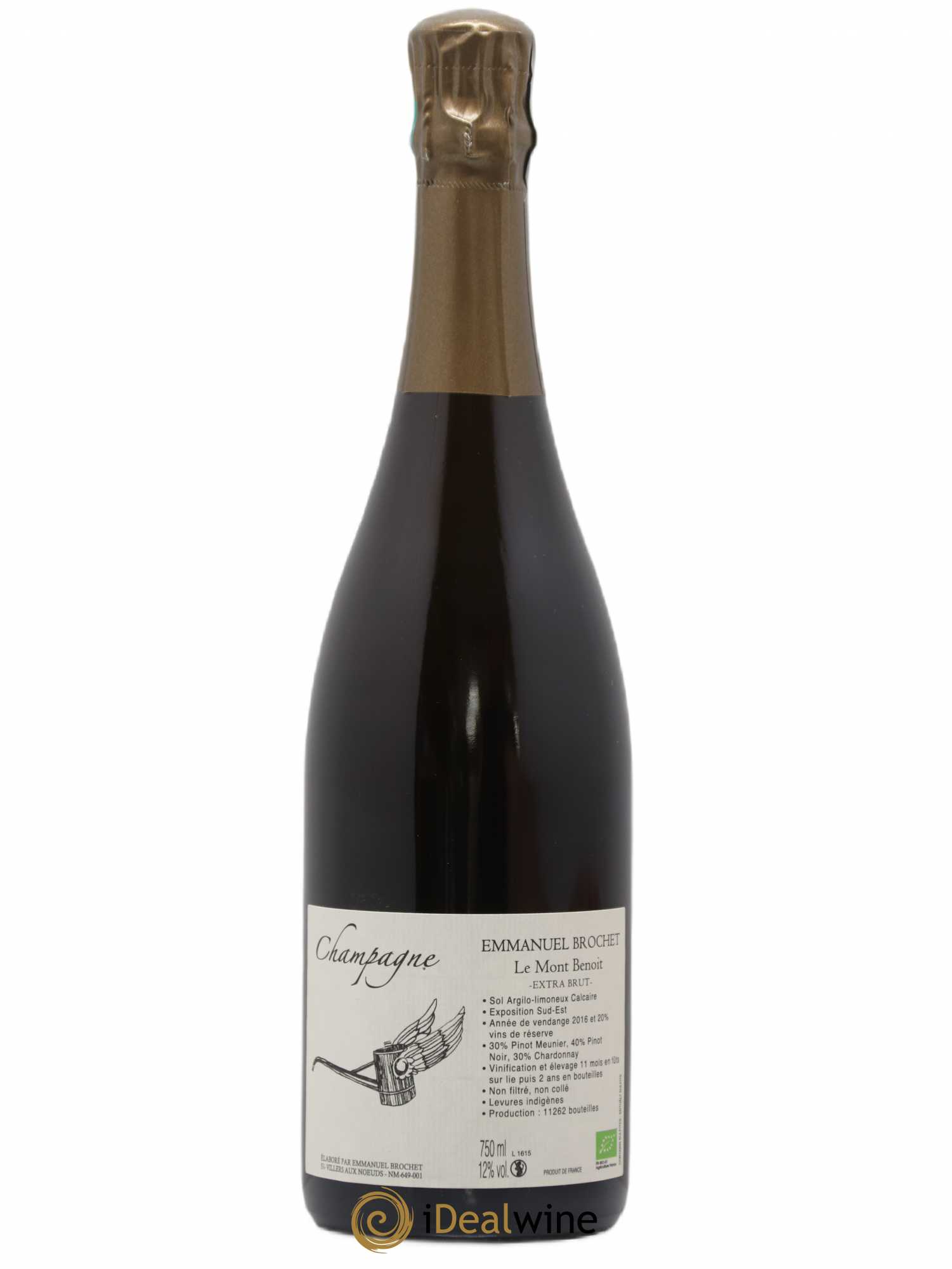 Le Mont Benoit Extra-Brut Emmanuel Brochet - Lot de 1 bouteille - 0