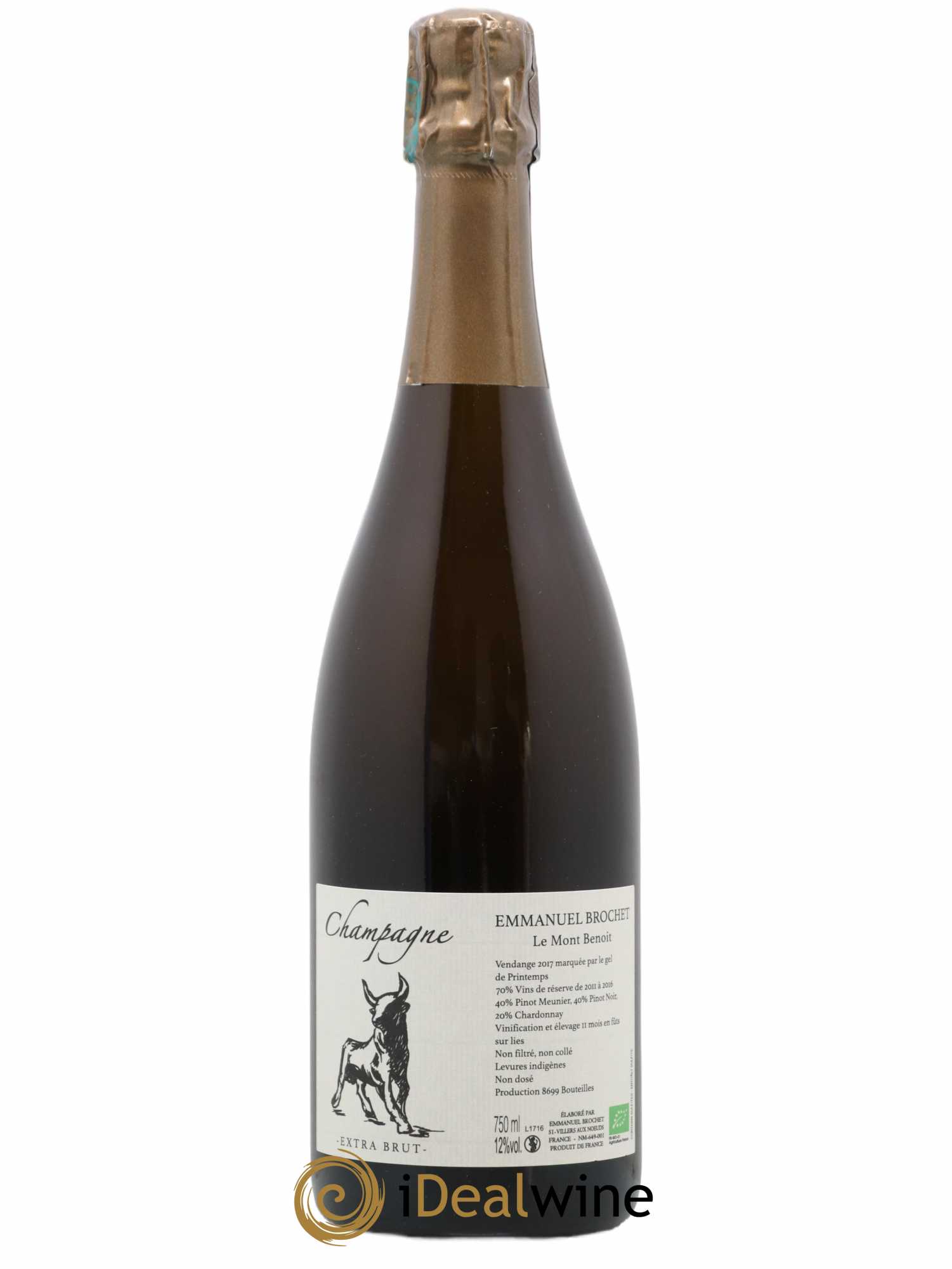 Le Mont Benoit Extra-Brut Emmanuel Brochet 2017 - Lot de 1 bouteille - 0