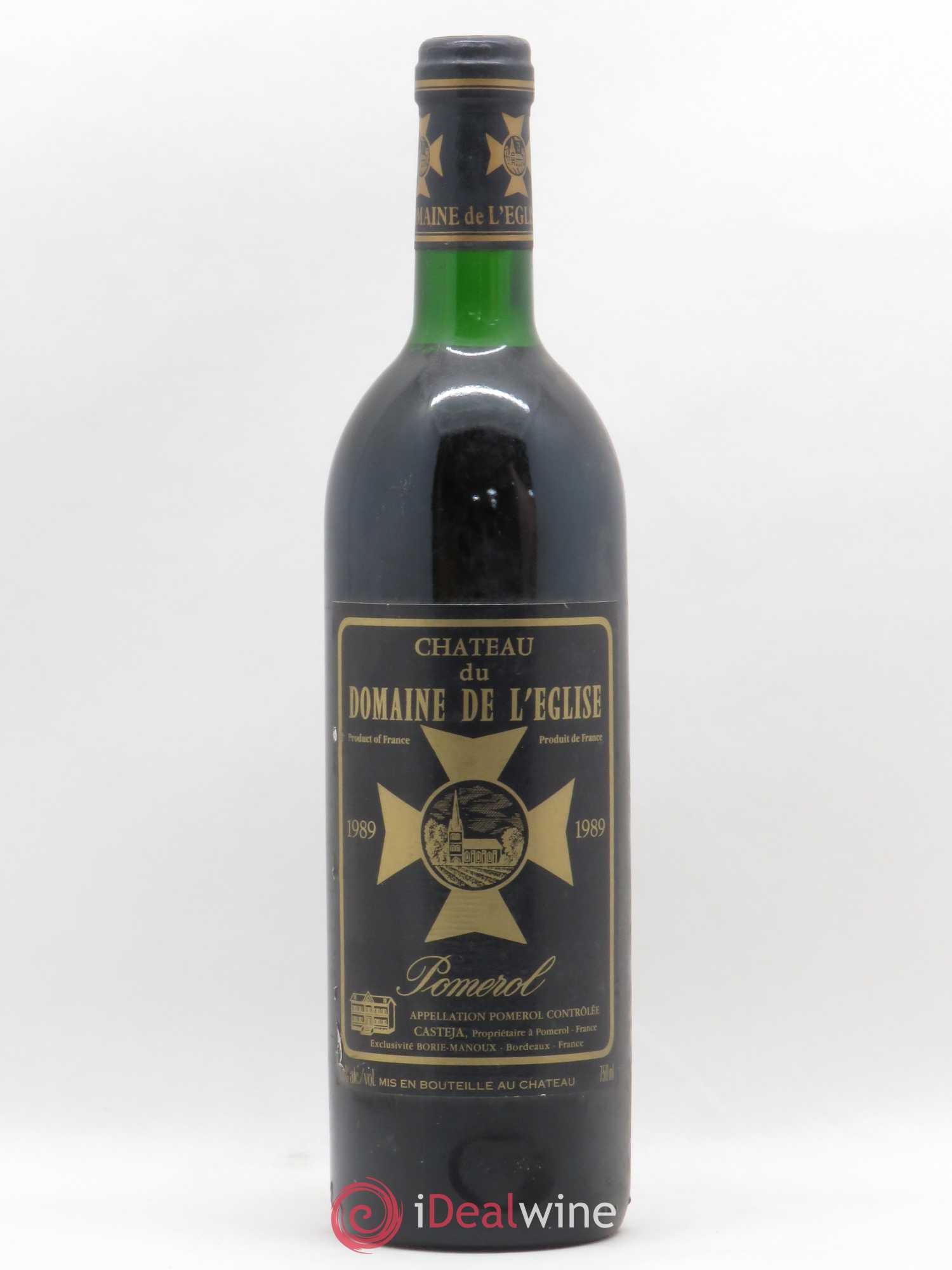 Château du Domaine de l'Église 1989 - Lot de 1 bouteille - 0