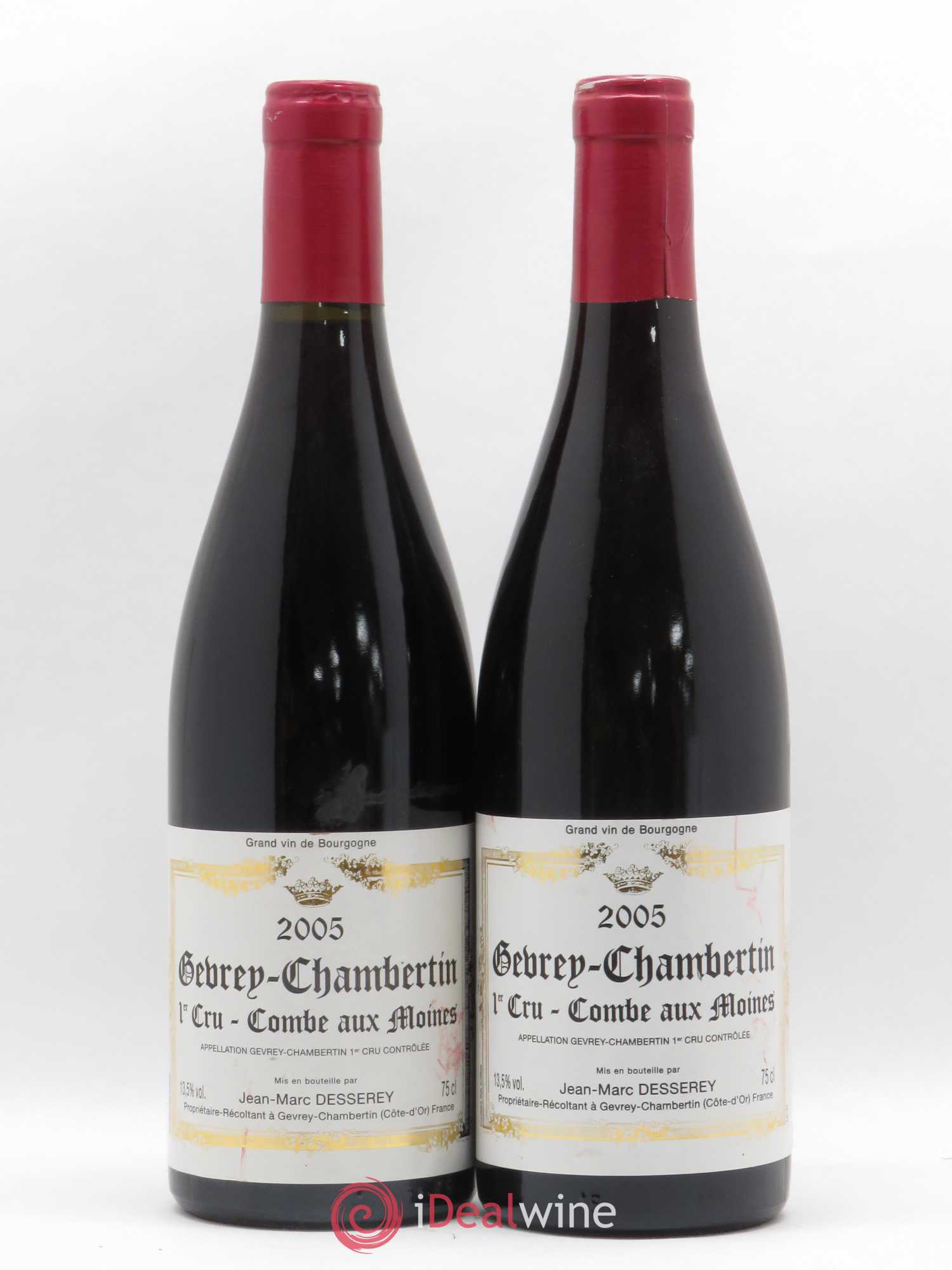 Gevrey-Chambertin 1er Cru Combe Aux Moines Jean Marc Desserey 2005 - Posten von 2 Flaschen - 0