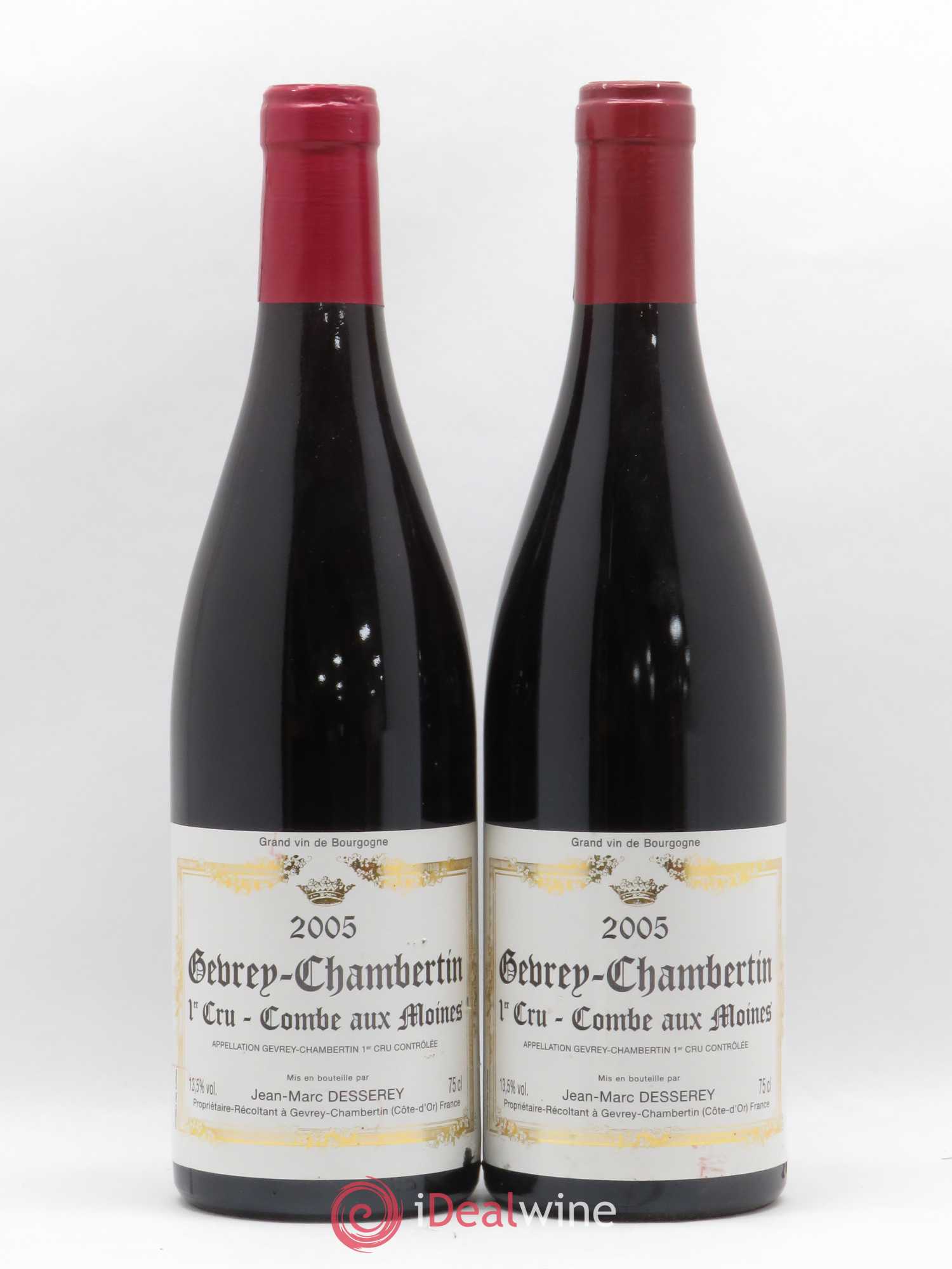Gevrey-Chambertin 1er Cru Combes Aux Moines Jean Marc Desserey 2005 - Posten von 2 Flaschen - 0