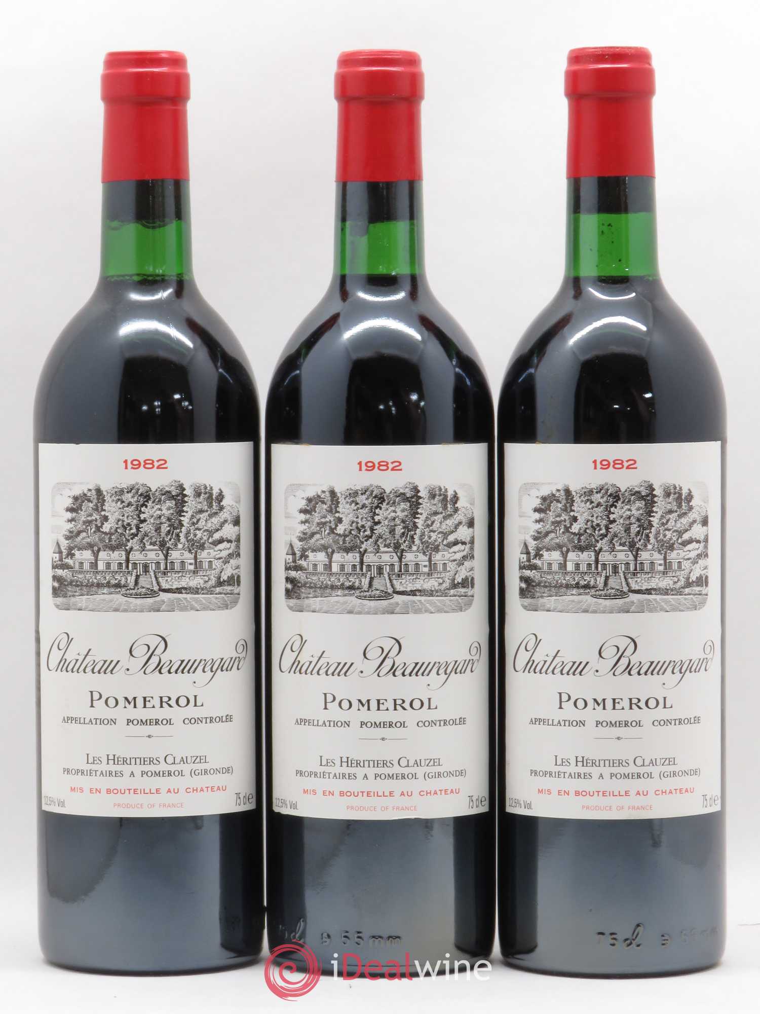 Château Beauregard 1982 - Lot de 3 bouteilles - 0