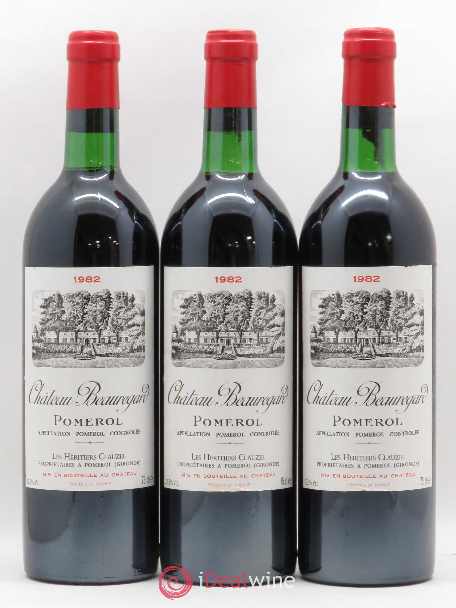 Château Beauregard 1982 - Lot de 3 bouteilles - 0