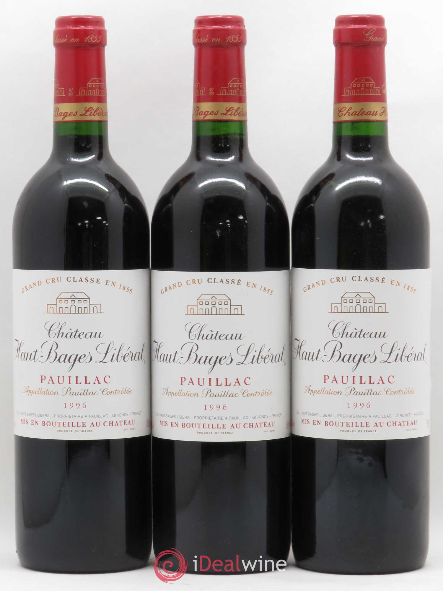 Château Haut Bages Libéral 5ème Grand Cru Classé 1996 - Lotto di 12 bottiglie - 3
