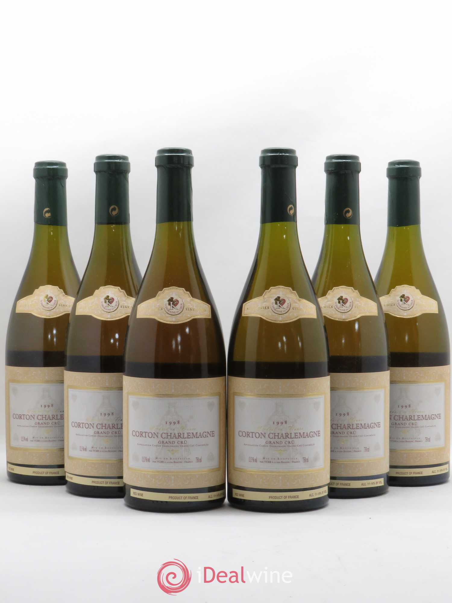 Corton-Charlemagne Grand Cru Domaine du Coeur 1998 - Posten von 6 Flaschen - 0
