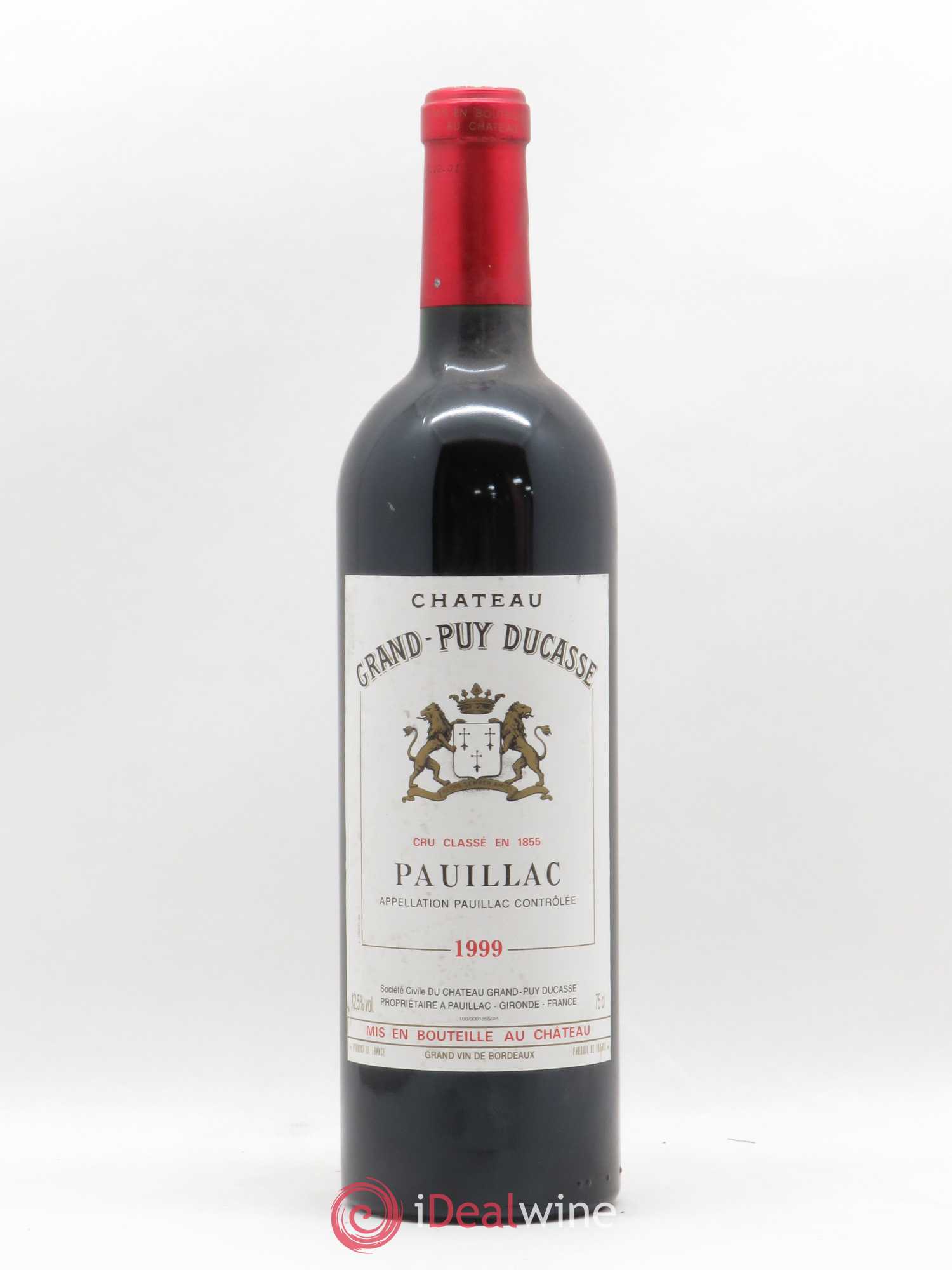Château Grand Puy Ducasse 5ème Grand Cru Classé 1999 - Lot de 1 bouteille - 0
