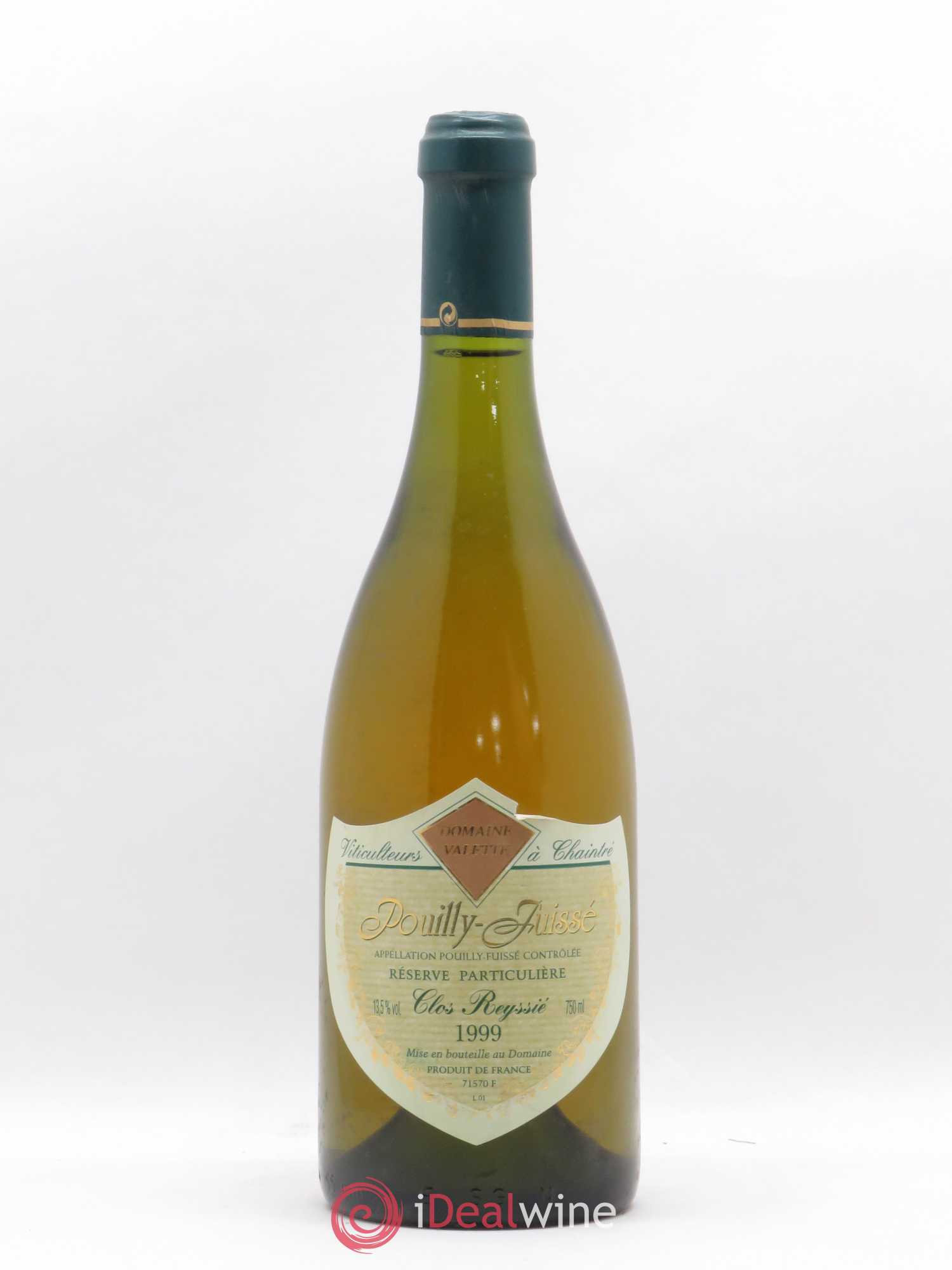 Pouilly-Fuissé Clos Reyssié Valette (Domaine) Reserve particuliere 1999 - Posten von 1 Flasche - 0