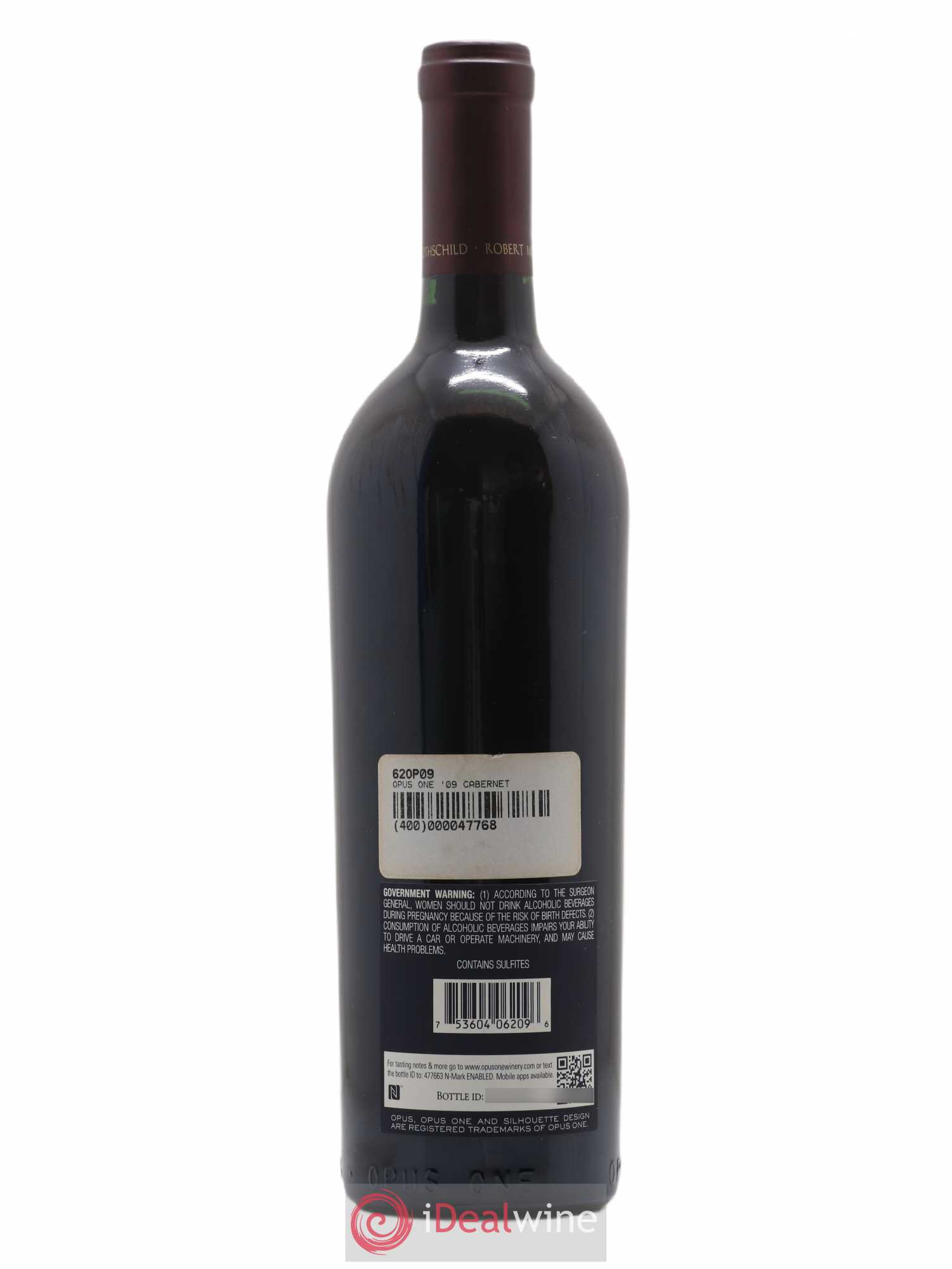 Napa Valley Opus One Robert Mondavi 2009 - Lot de 1 bouteille - 1