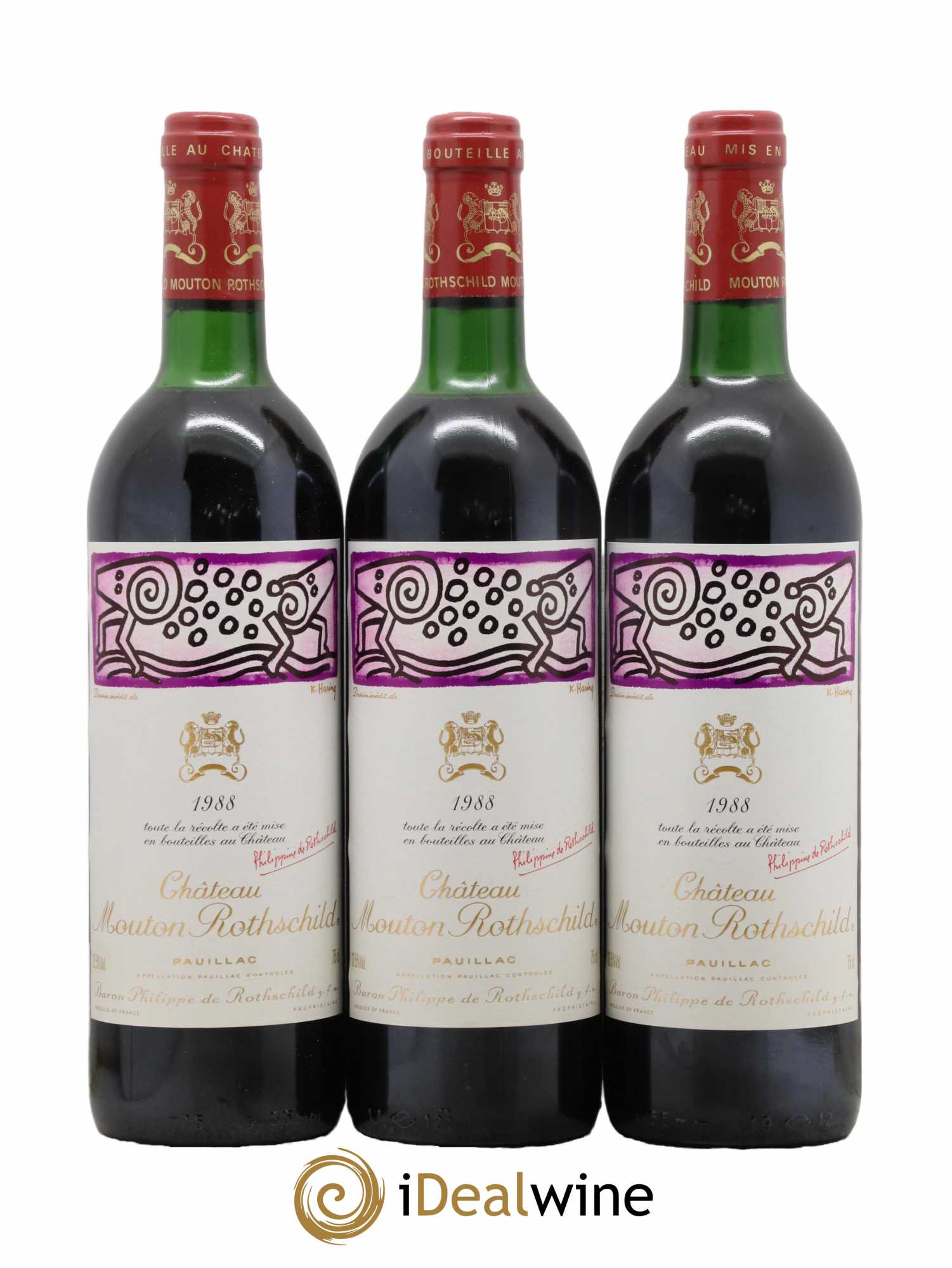 Château Mouton Rothschild 1er Grand Cru Classé 1988 - Lot de 6 bouteilles - 2