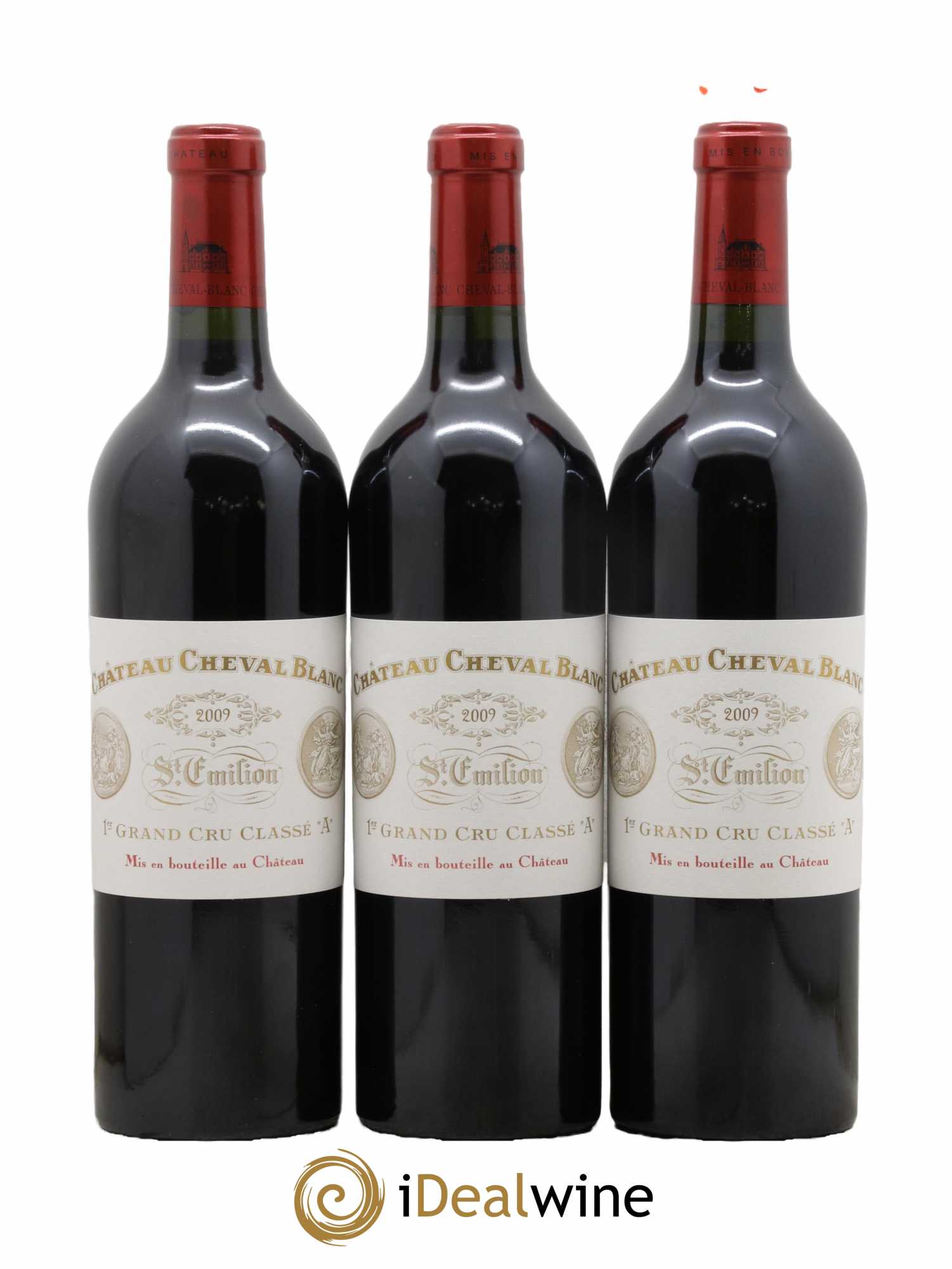 Château Cheval Blanc 1er Grand Cru Classé A 2009 - Lot de 3 bouteilles - 0