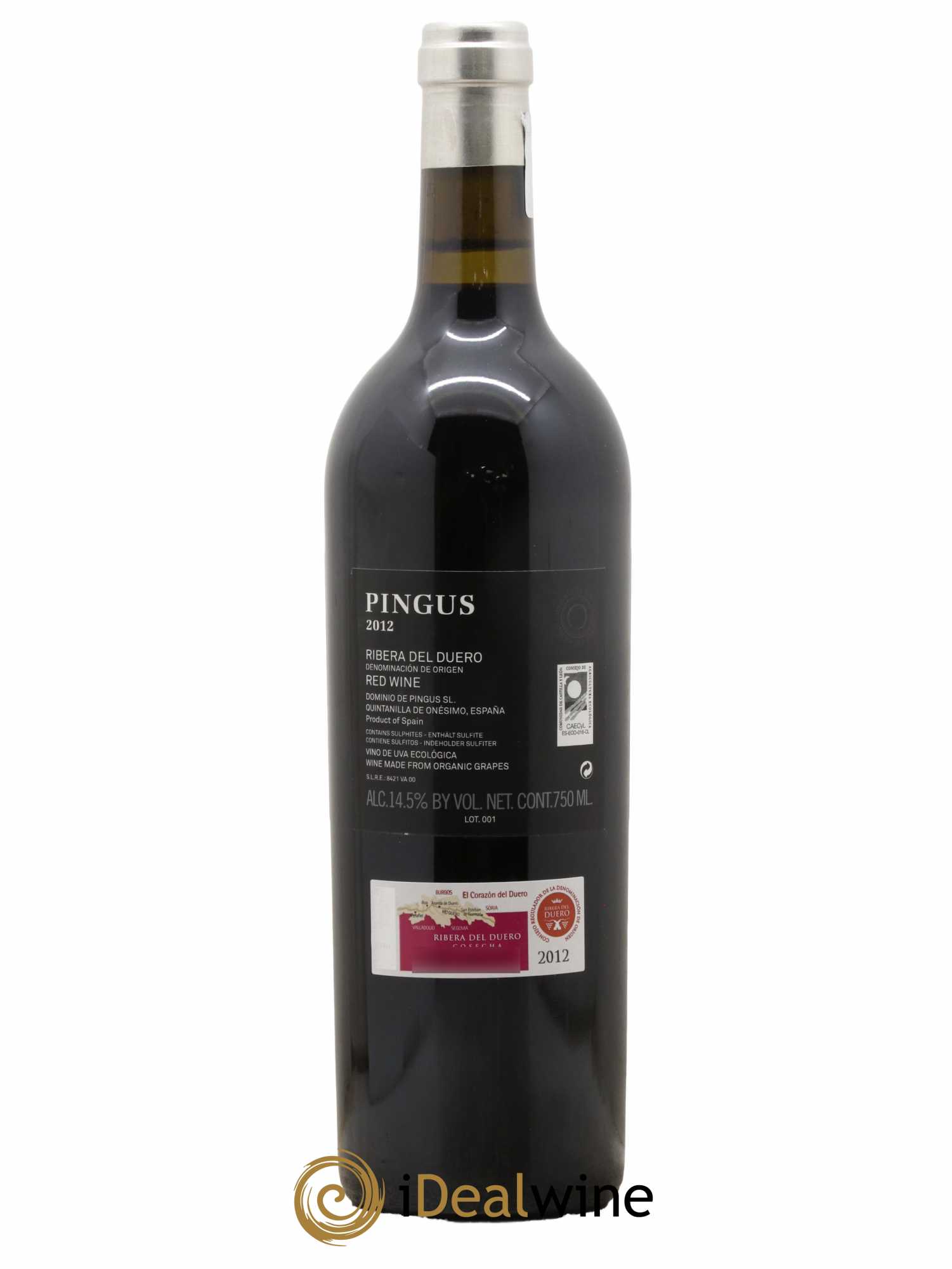 Ribera Del Duero Pingus Dominio de Pingus - Peter Sisseck 2012 - Lot of 1 bottle - 1