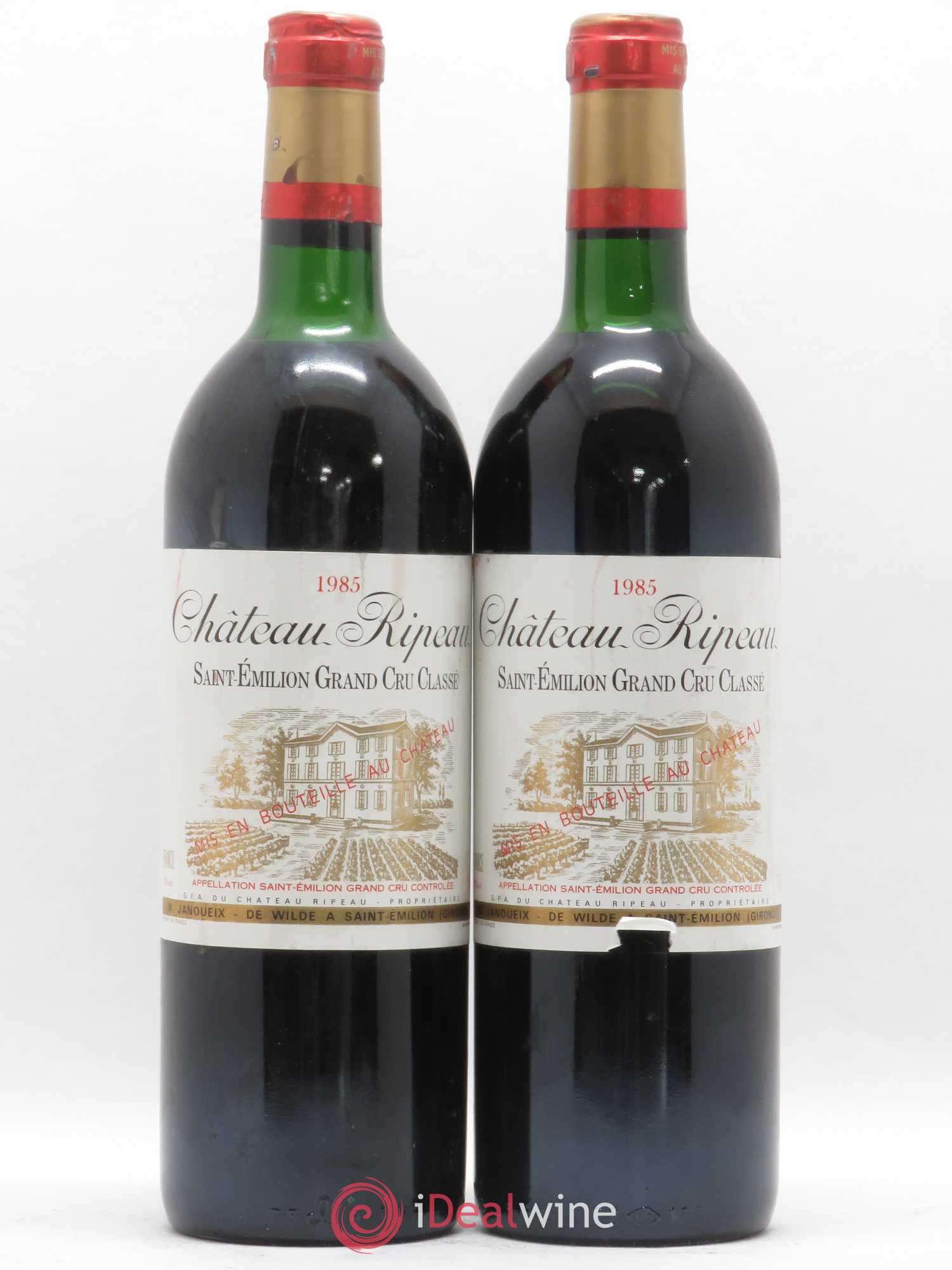 Château Ripeau Grand Cru Classé 1985 - Lot de 2 bouteilles - 0