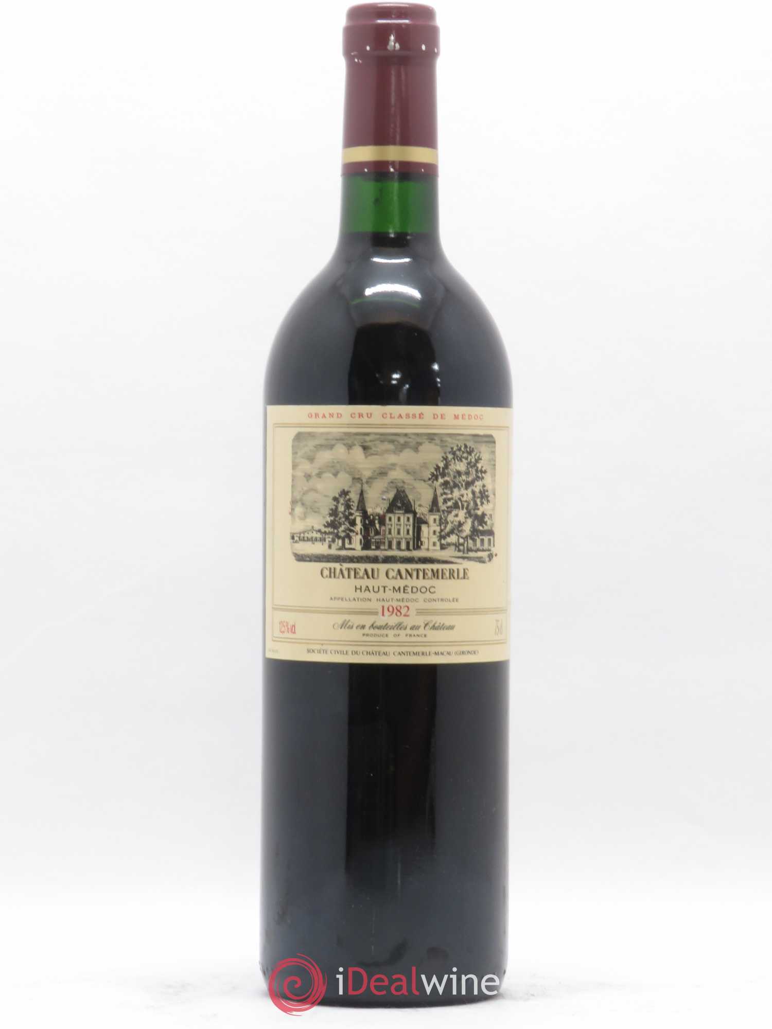 Château Cantemerle 5ème Grand Cru Classé 1982 - Lot de 1 bouteille - 0
