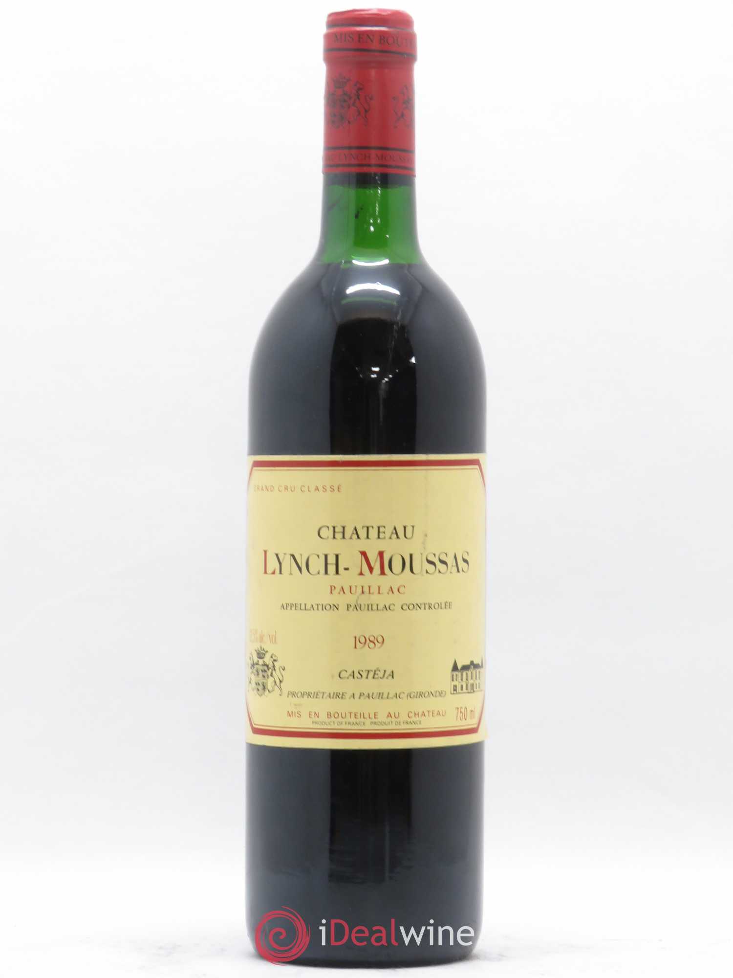 Château Lynch Moussas 5ème Grand Cru Classé 1989 - Lot de 1 bouteille - 0