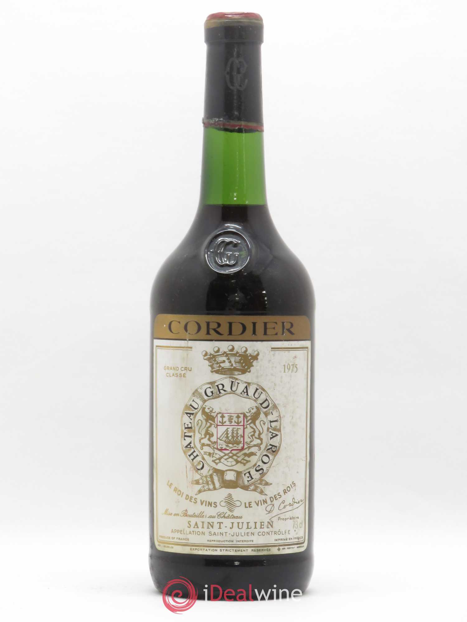 Château Gruaud Larose 2ème Grand Cru Classé 1975 - Lot de 1 bouteille - 0