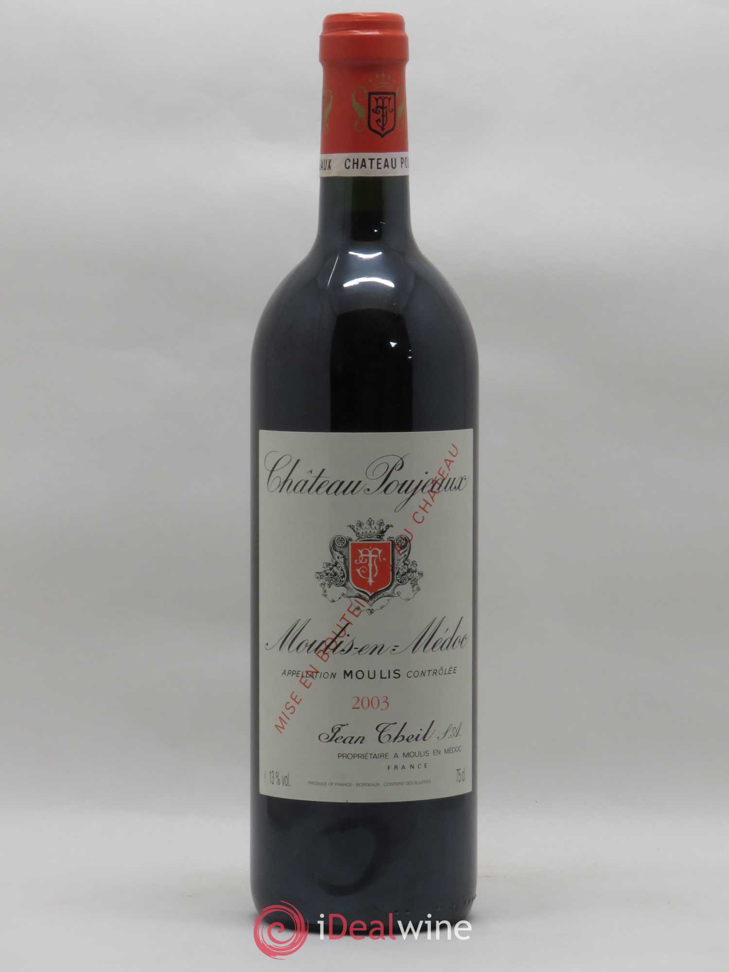 Château Poujeaux 2003 - Lot de 1 bouteille - 0