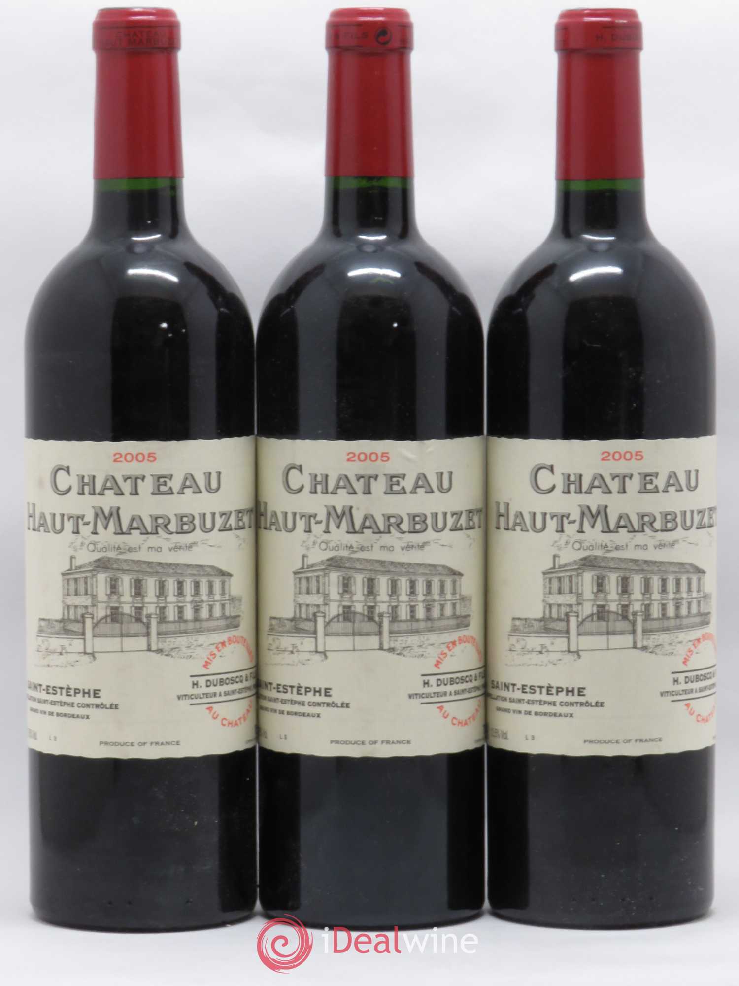 Château Haut Marbuzet 2005 - Lot de 3 bouteilles - 0