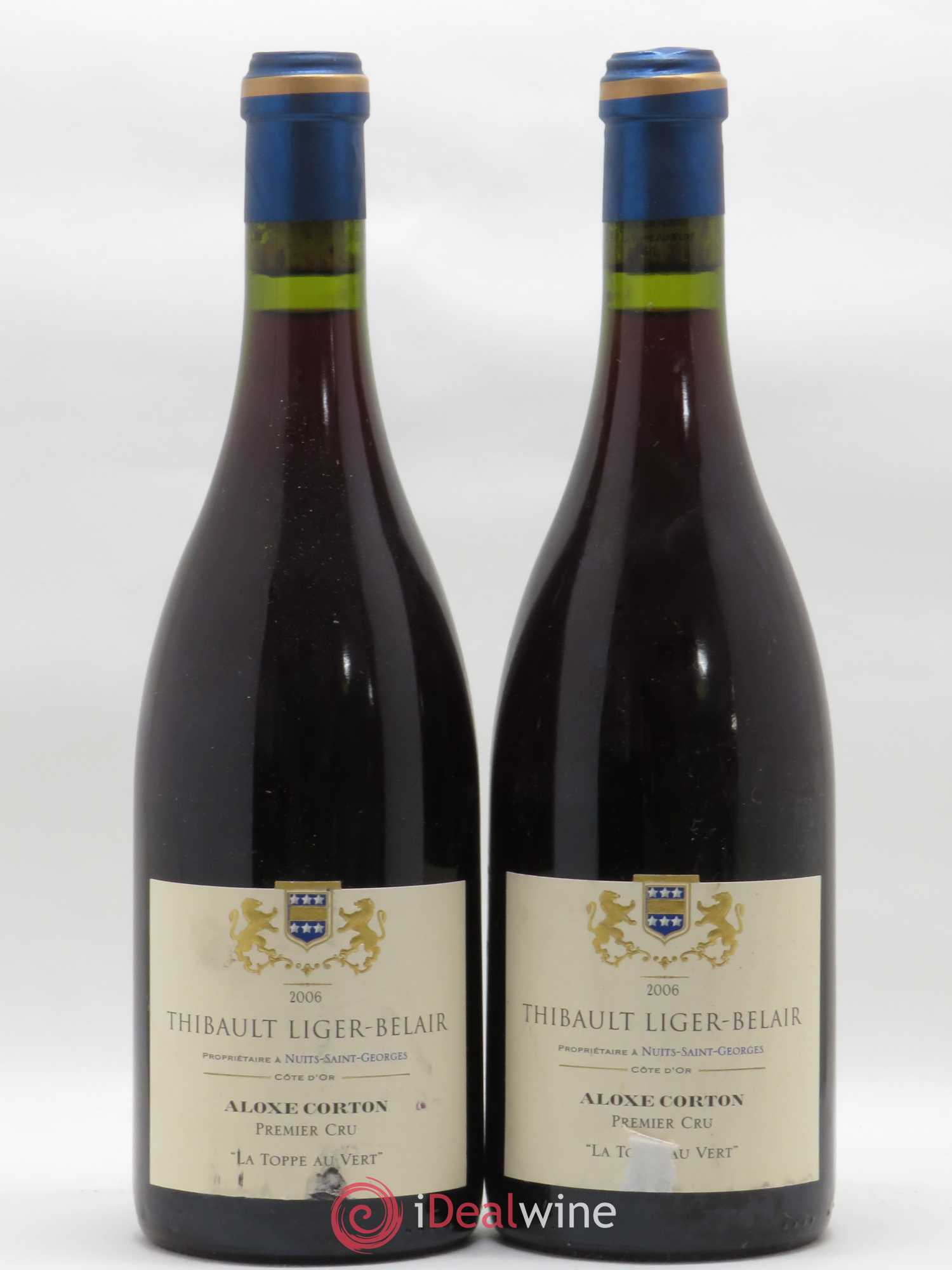 Aloxe-Corton 1er Cru La Toppe au Vert Thibault Liger-Belair 2006 - Lot de 2 bouteilles - 0