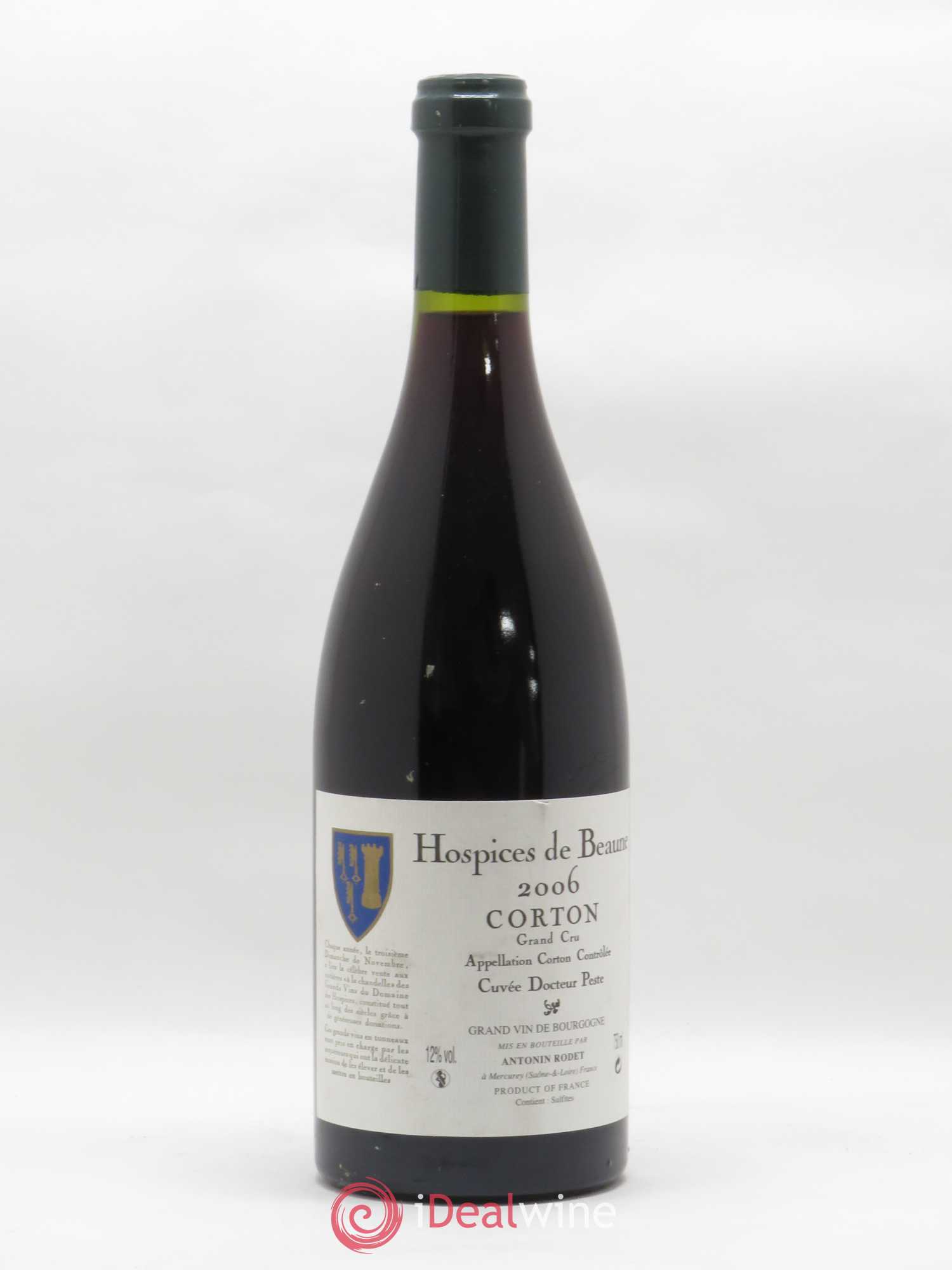 Corton Grand Cru Cuvée Docteur Peste Hospice de Beaune Antonin Rodet 2006 - Posten von 1 Flasche - 0