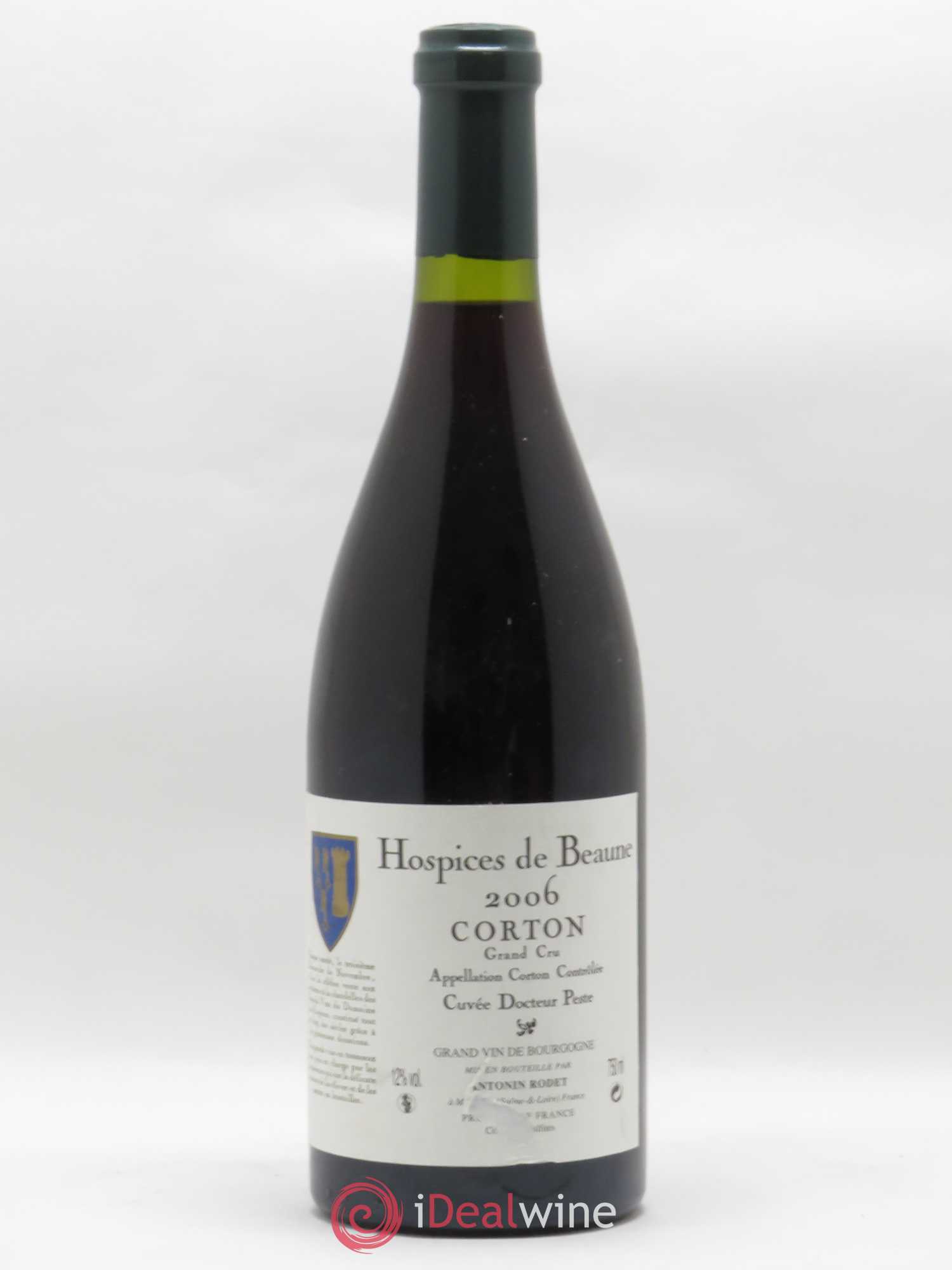 Corton Grand Cru Cuvée Docteur Peste Hospice de Beaune Antonin Rodet 2006 - Posten von 1 Flasche - 0
