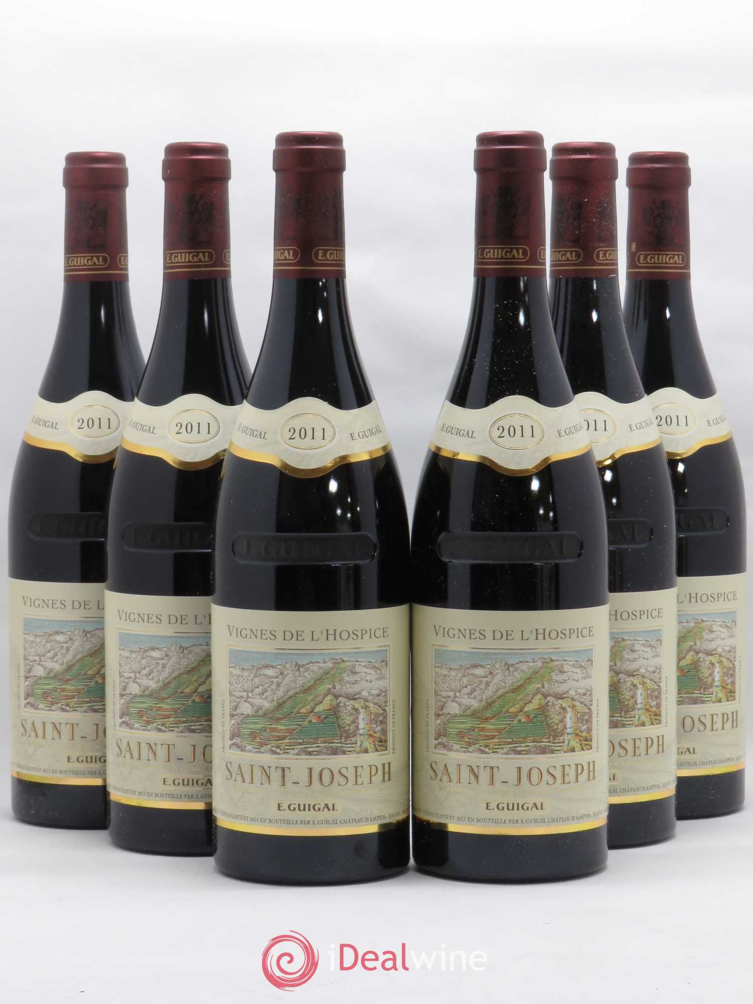 Saint-Joseph Vignes de l'Hospice Guigal 2011 - Lot de 6 bouteilles - 0