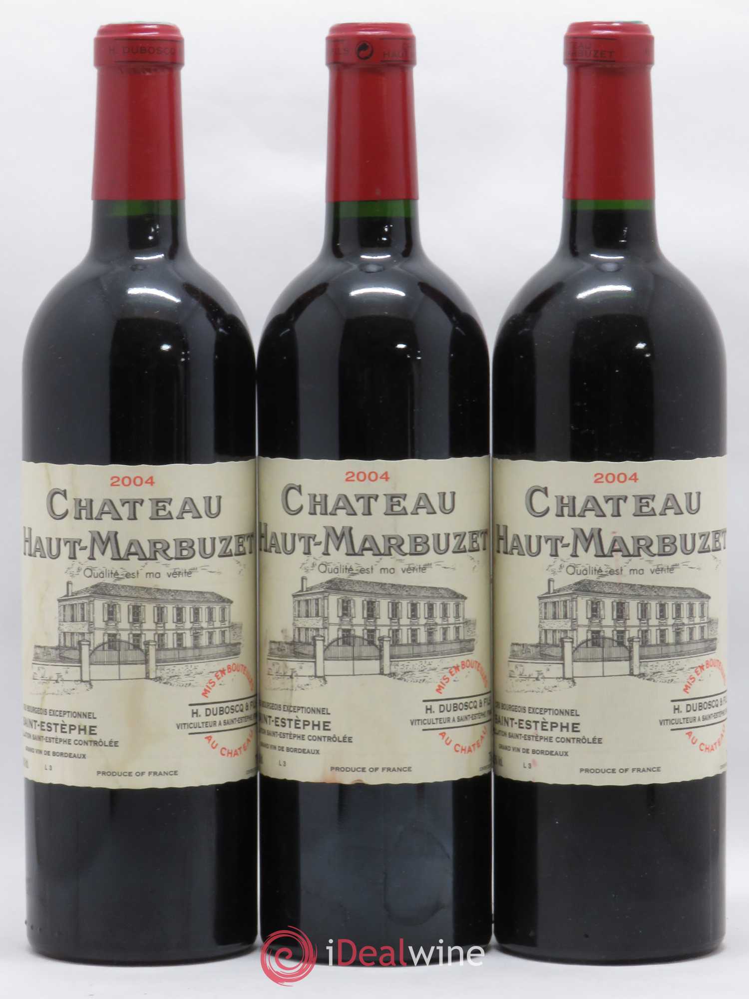 Château Haut Marbuzet 2004 - Lot de 3 bouteilles - 0