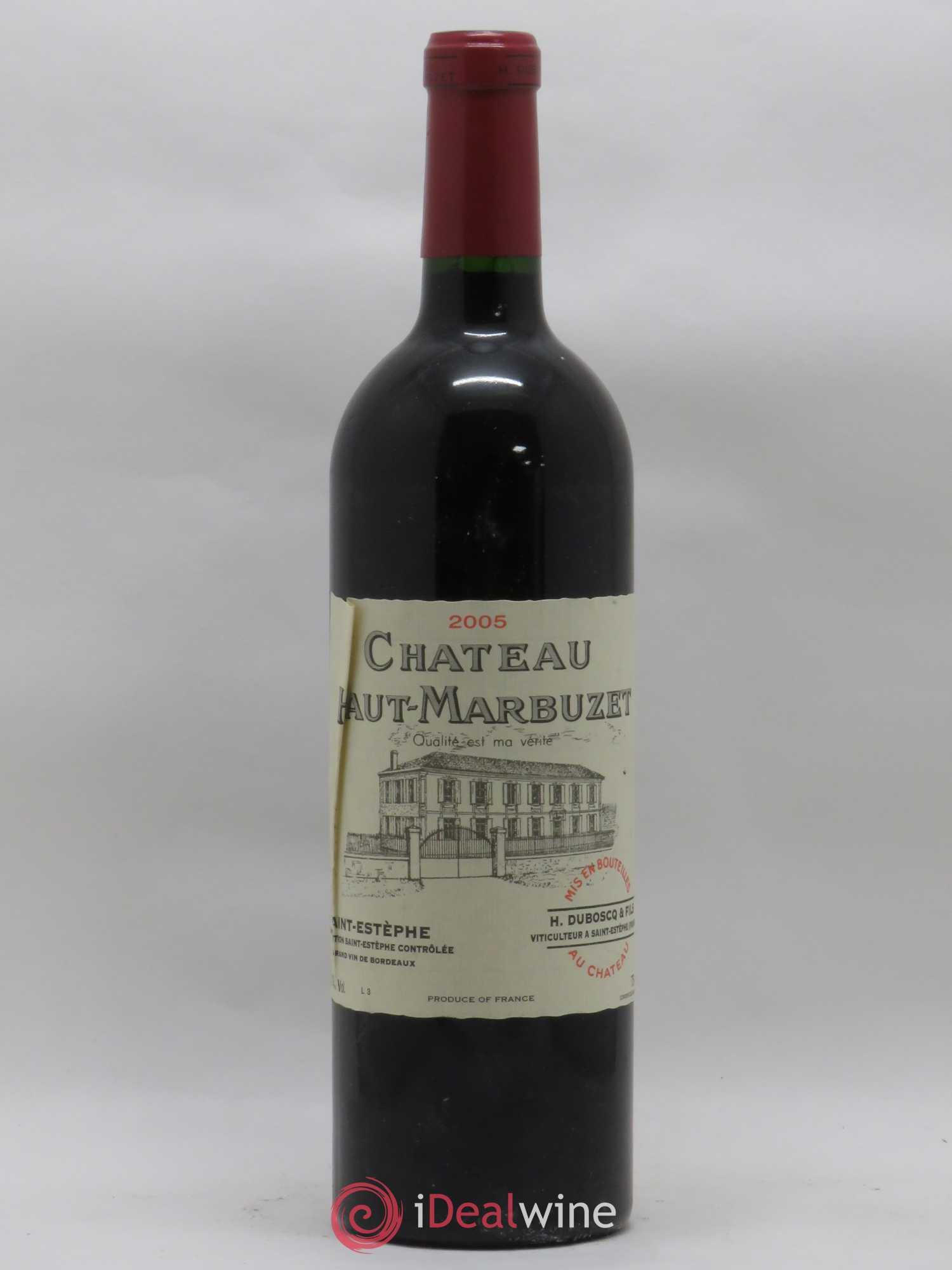 Château Haut Marbuzet 2005 - Lot de 1 bouteille - 0