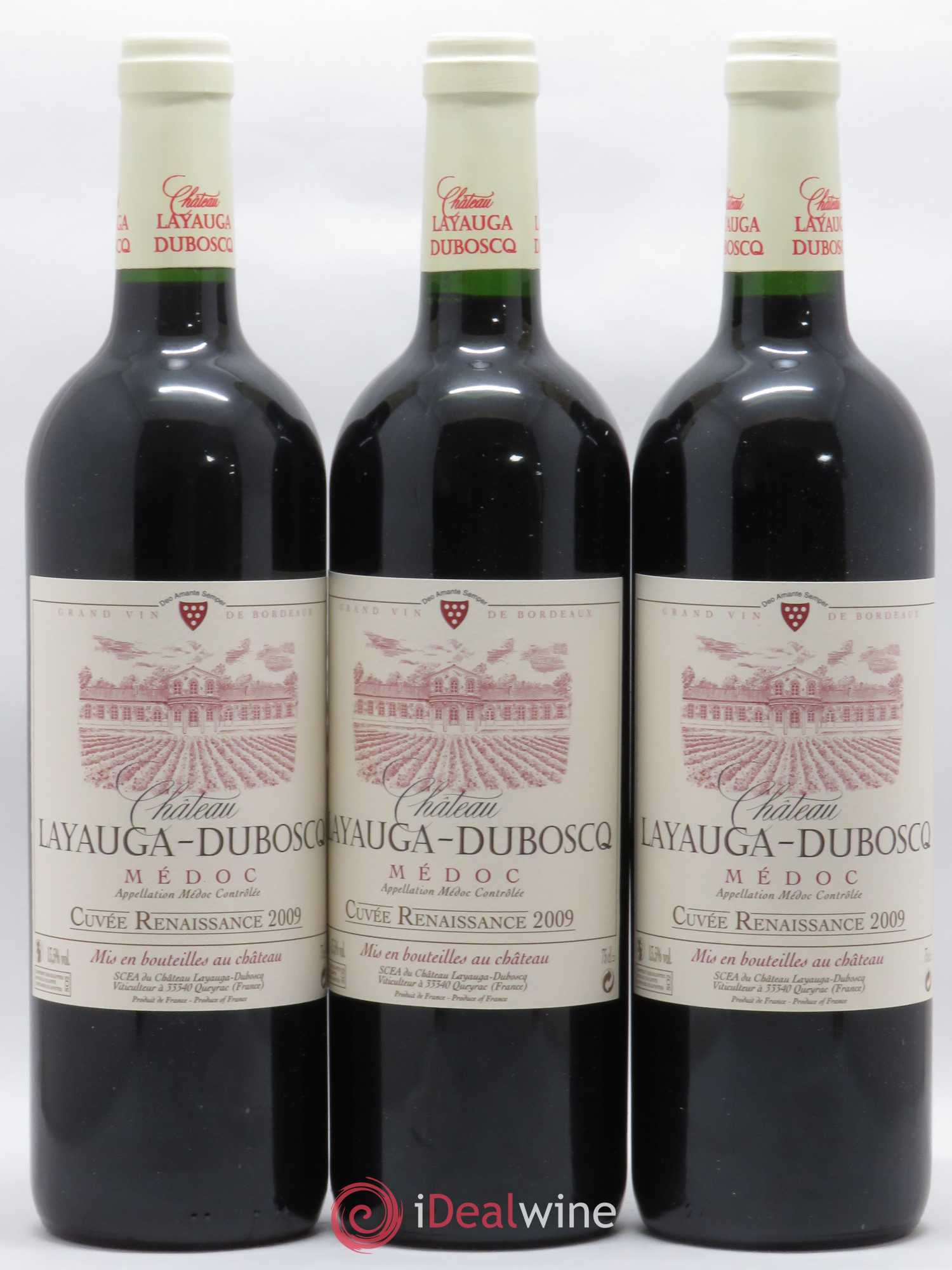 Médoc Château Layauga Dubosc cuvée renaissance  2009 - Lot de 12 bouteilles - 2