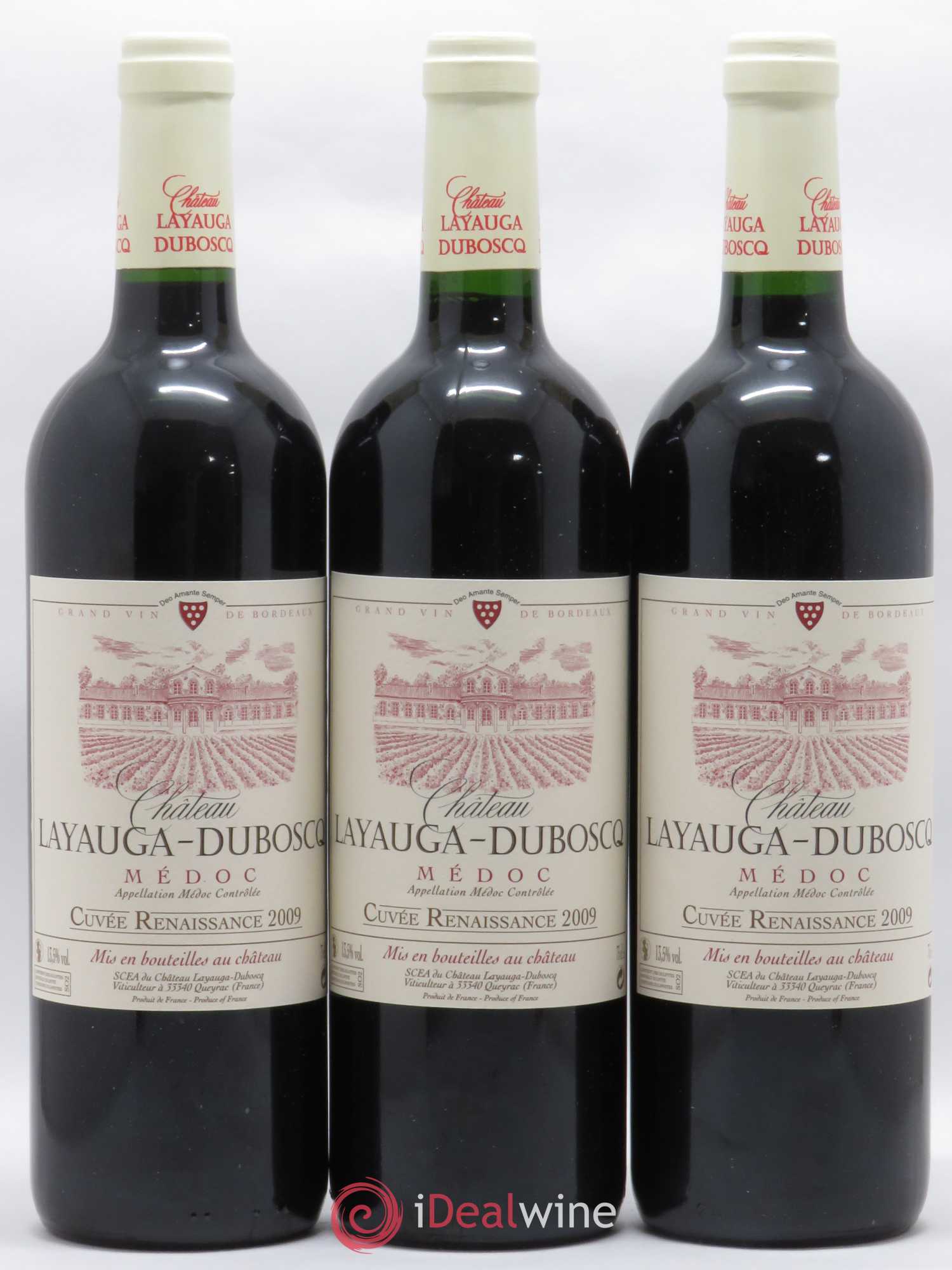 Médoc Château Layauga Dubosc cuvée renaissance  2009 - Lot de 12 bouteilles - 3
