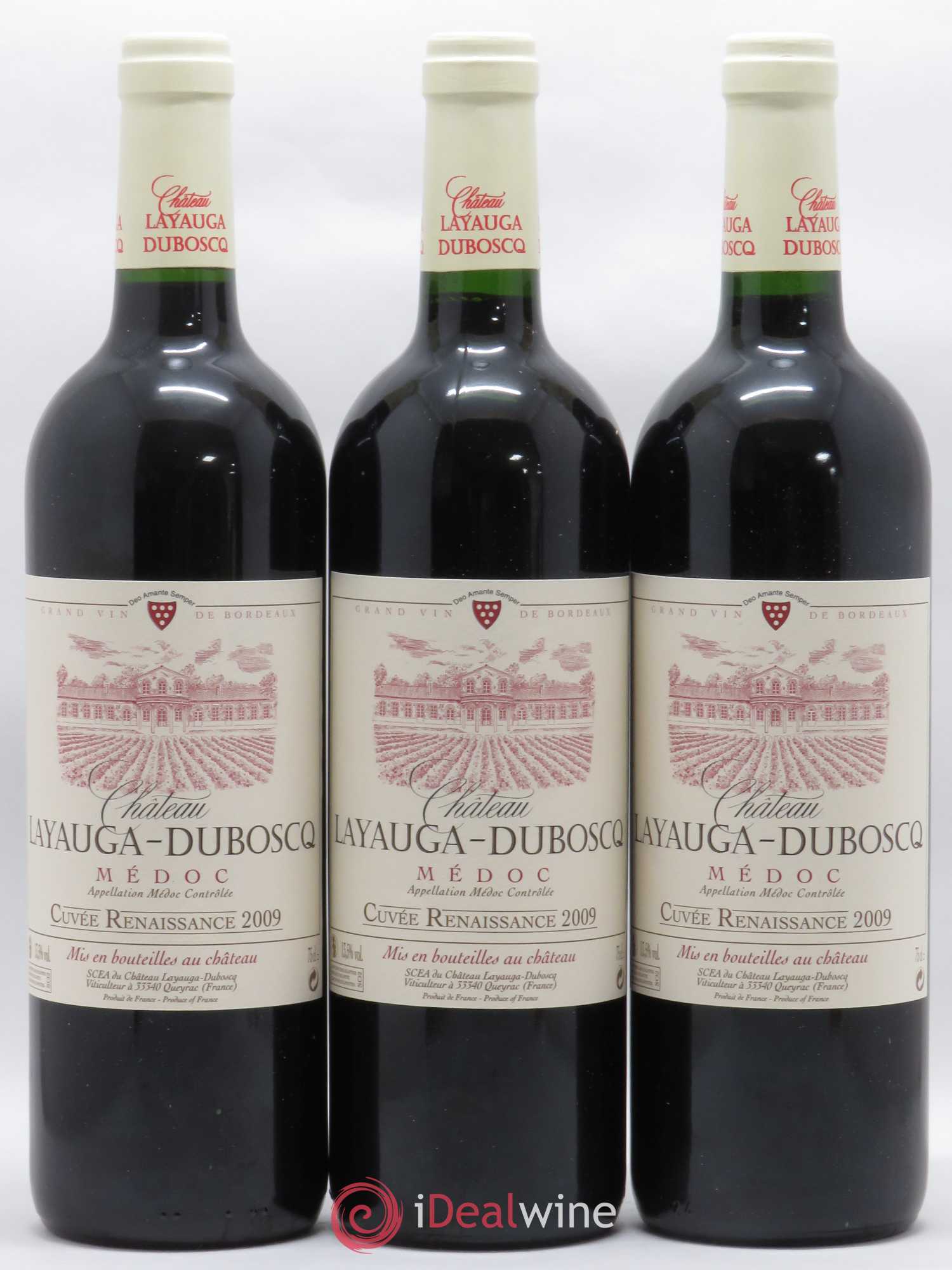 Médoc Château Layauga Dubosc cuvée renaissance  2009 - Lot de 12 bouteilles - 4