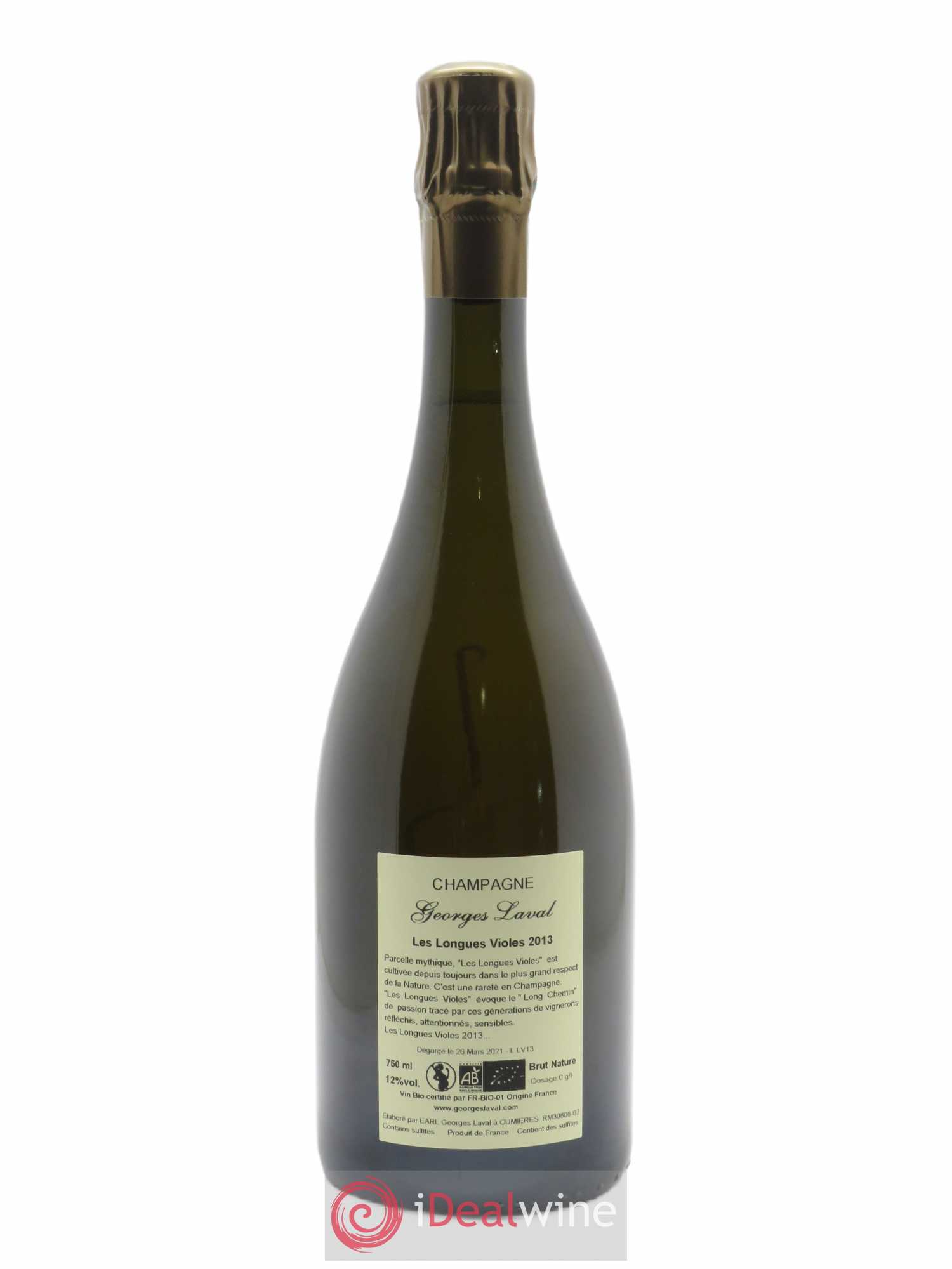 Les Longues Violes 1er Cru Brut Nature Georges Laval 2013 - Lot de 1 bouteille - 2