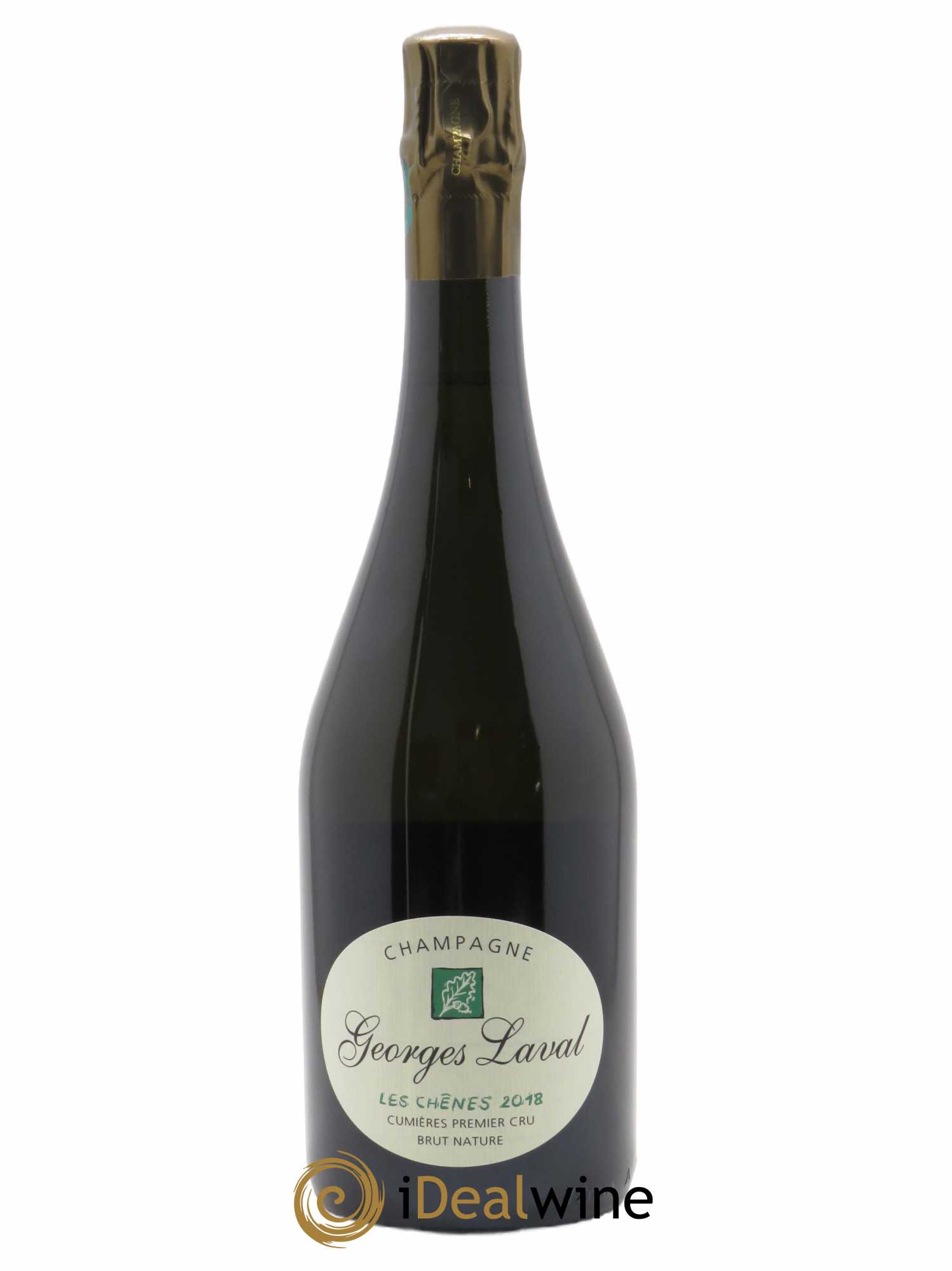Les Chênes 1er Cru Brut Nature Georges Laval 2018 - Lot de 1 bouteille - 0