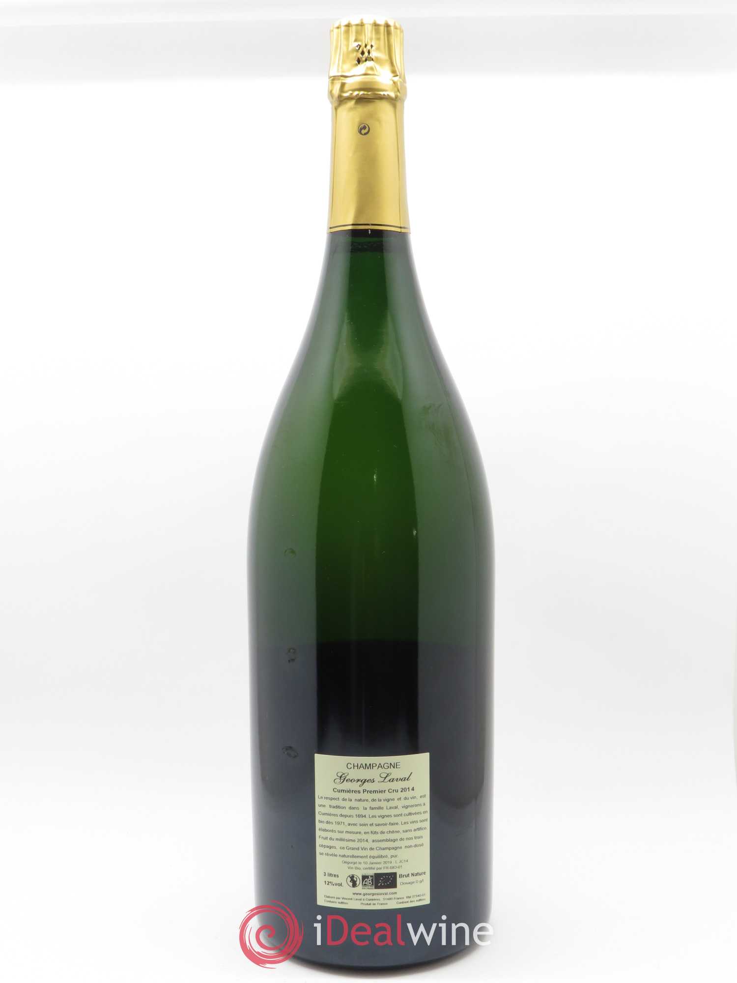 Cumières 1er Cru Brut Nature Georges Laval 2014 - Lot de 1 double magnum - 1