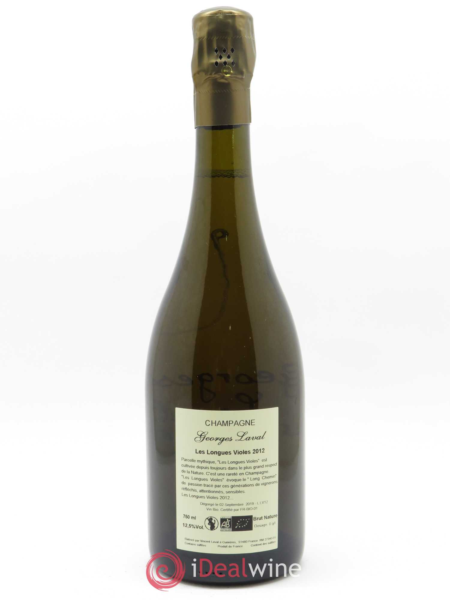 Les Longues Violes 1er Cru Brut Nature Georges Laval 2012 - Lot de 1 bouteille - 2