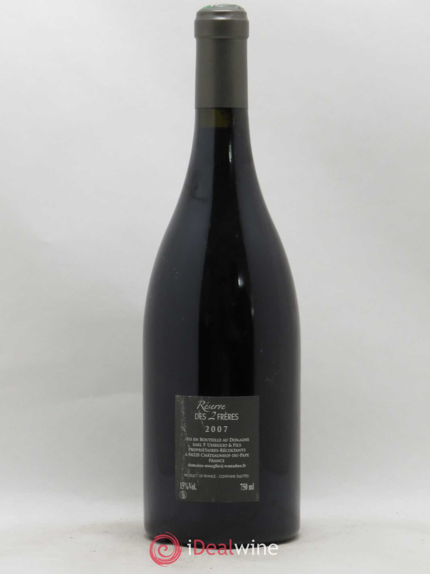 Châteauneuf-du-Pape Réserve des 2 frères Pierre Usseglio & Fils 2007 - Lot de 1 bouteille - 1