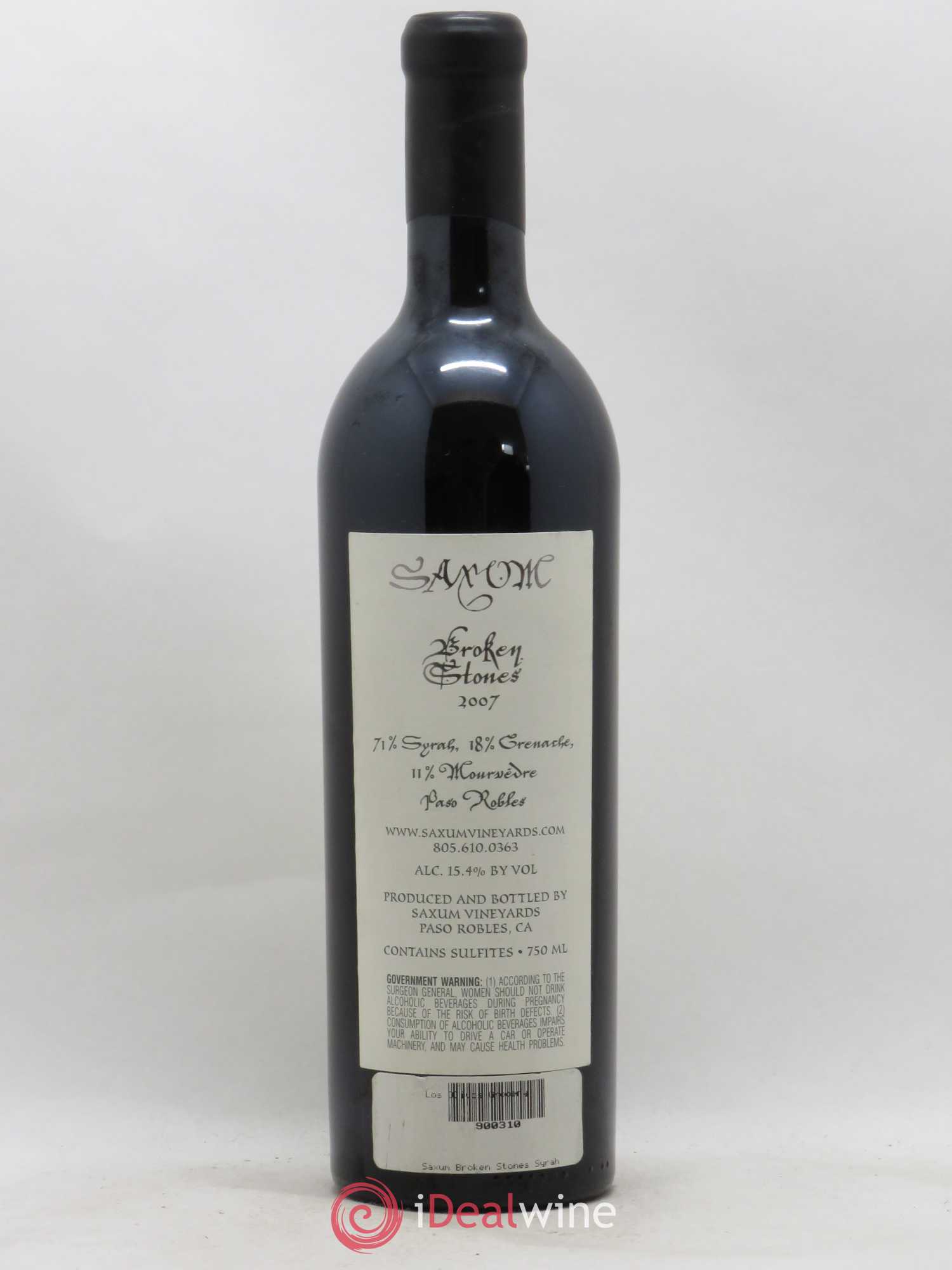 USA Saxum Broken Stones 2007 - Posten von 1 Flasche - 1