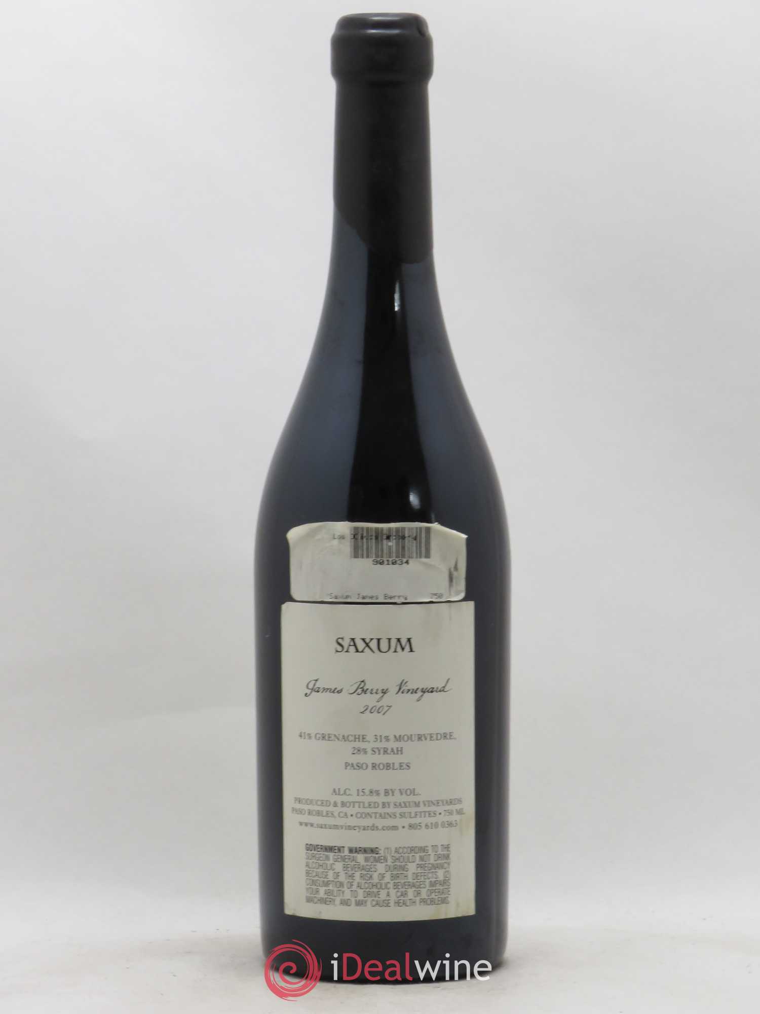 USA Saxum James Berry Vineyard 2007 - Posten von 1 Flasche - 1
