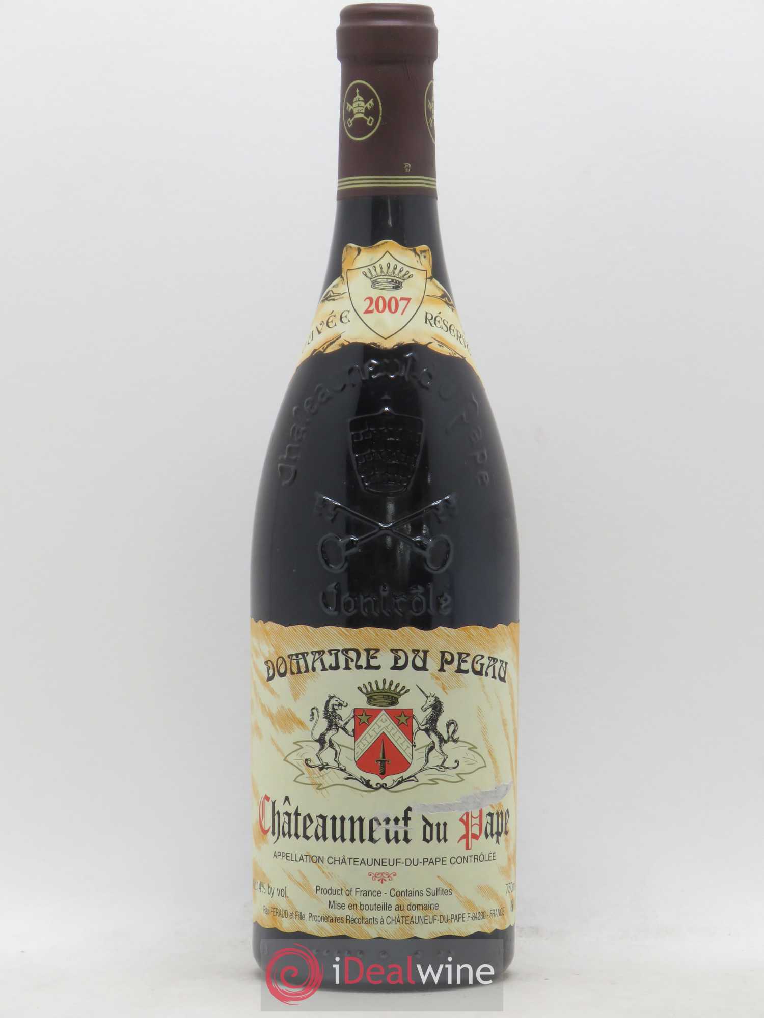 Châteauneuf-du-Pape Domaine du Pégau Cuvée Réservée Paul et Laurence Féraud 2007 - Lot de 1 bouteille - 0