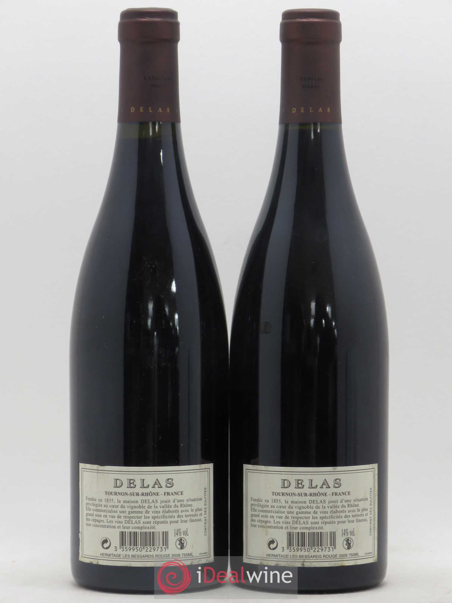 Hermitage Les Bessards Delas Frères 2009 - Lot de 2 bouteilles - 1